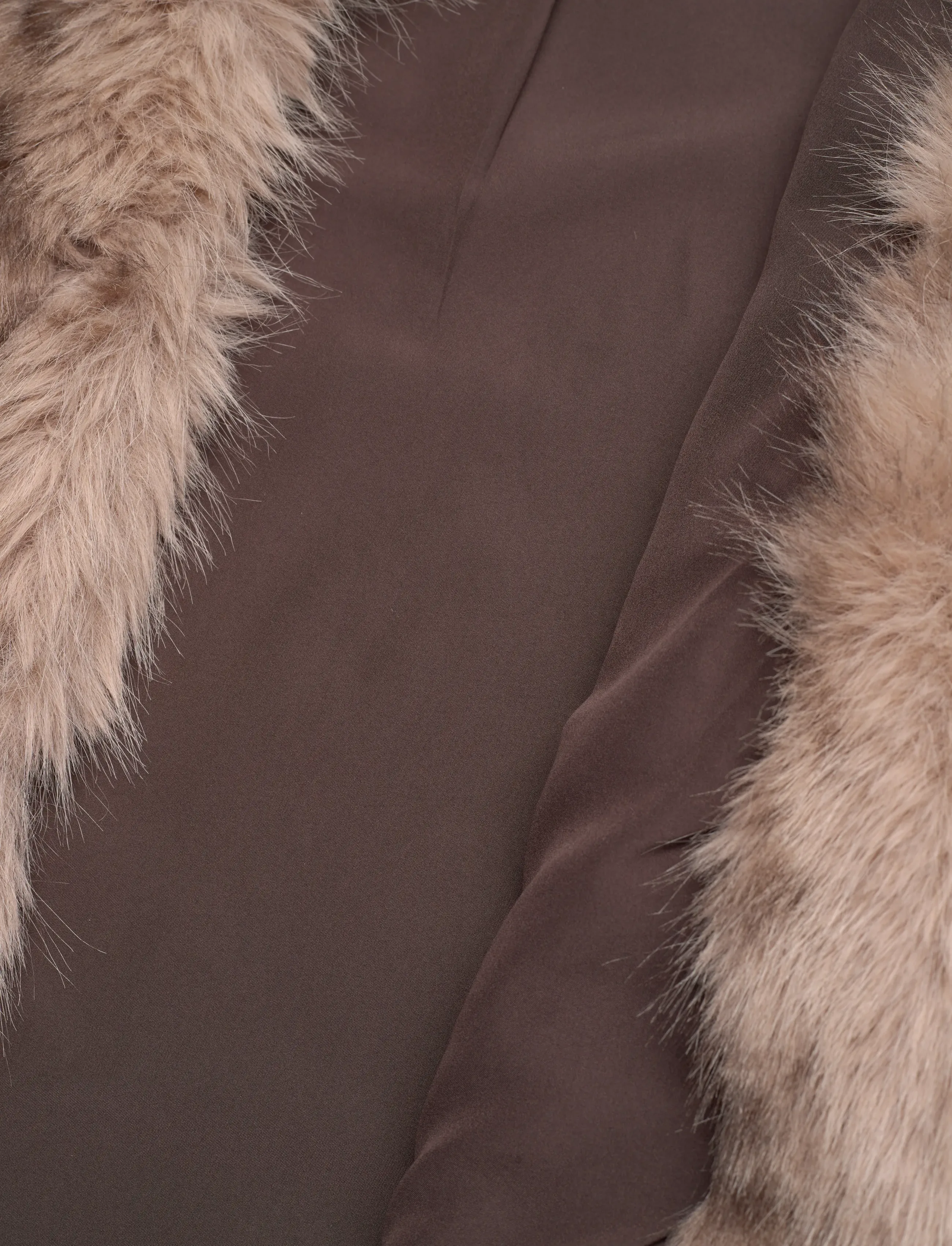 Monki - Faux Fur Jacket - fuskpäls - brown medium dusty - 4