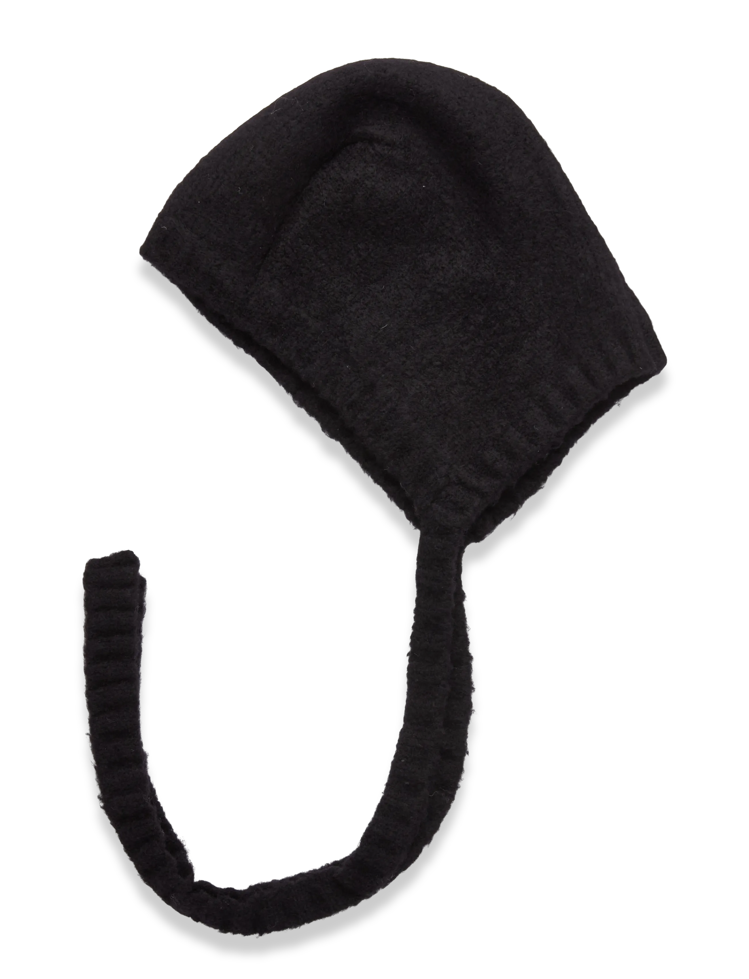 Monki - Tied Knit Bonnet - balaclava - black dark - 1