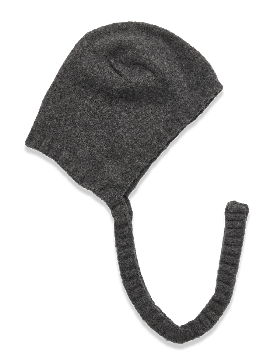 Monki - Tied Knit Bonnet - balaclava - grey melange dark - 0