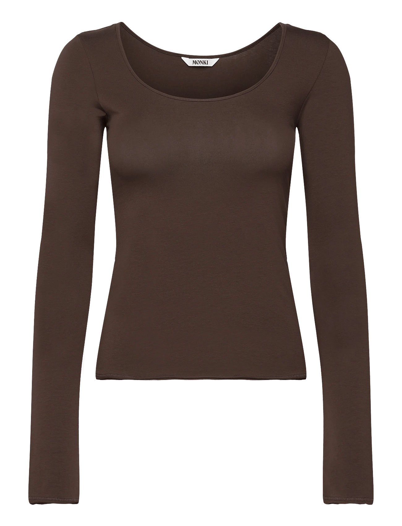 Monki - Long-Sleeved Slim Fit Scoop