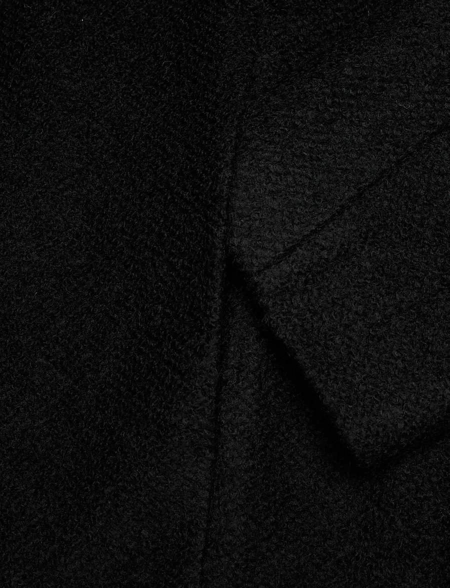 Monki - Button jacket - vinterjakker - black dark - 3