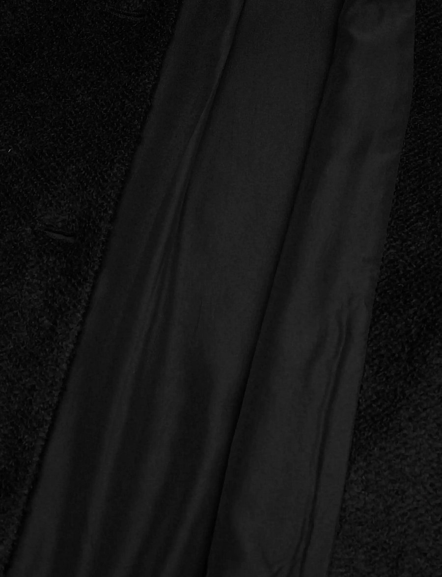 Monki - Button jacket - vinterjakker - black dark - 4