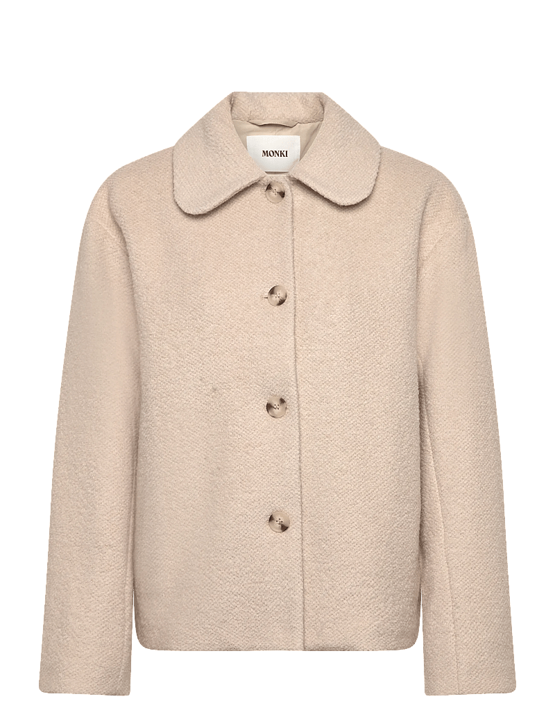 Monki - Button jacket - jackor - white dusty light - 0