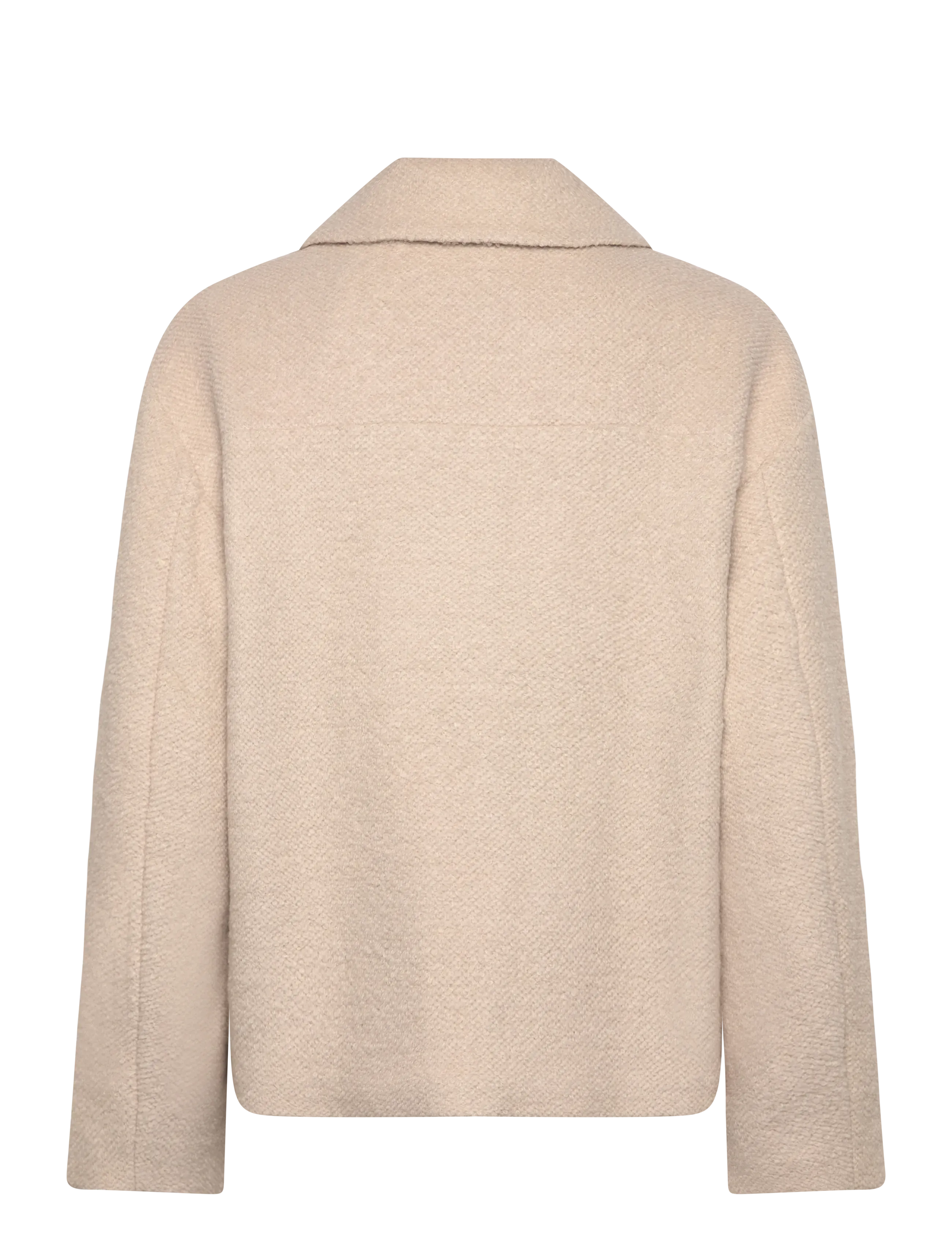 Monki - Button jacket - vinterjackor - white dusty light - 1
