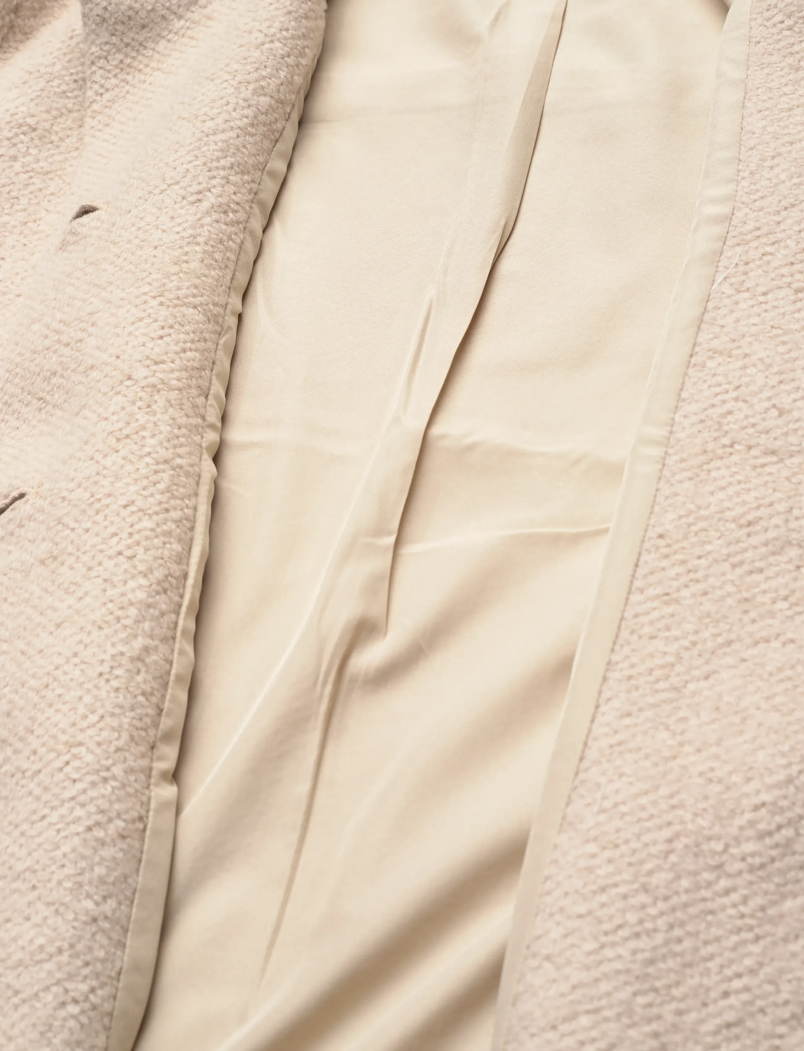 Monki - Button jacket - vinterjackor - white dusty light - 4