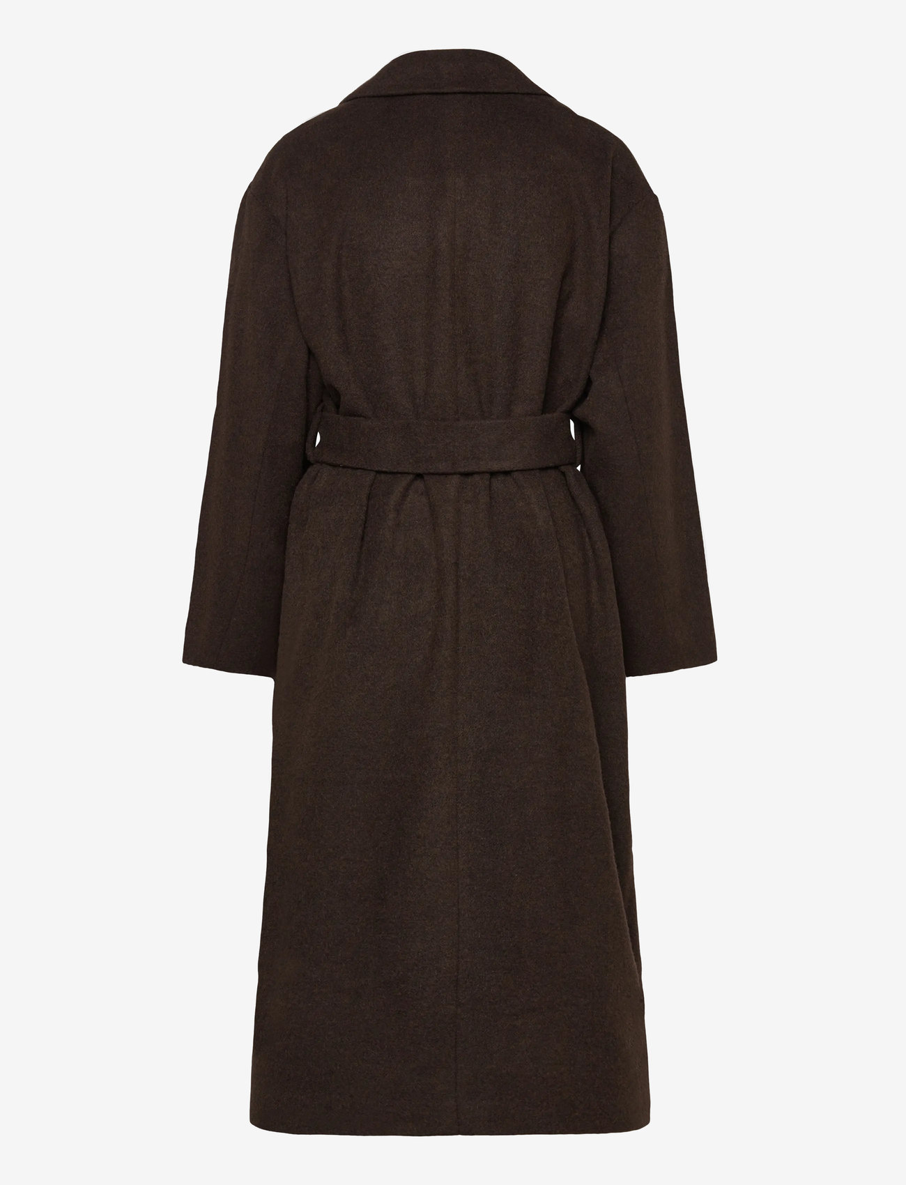 Monki - Wool coat - mole dark - 1