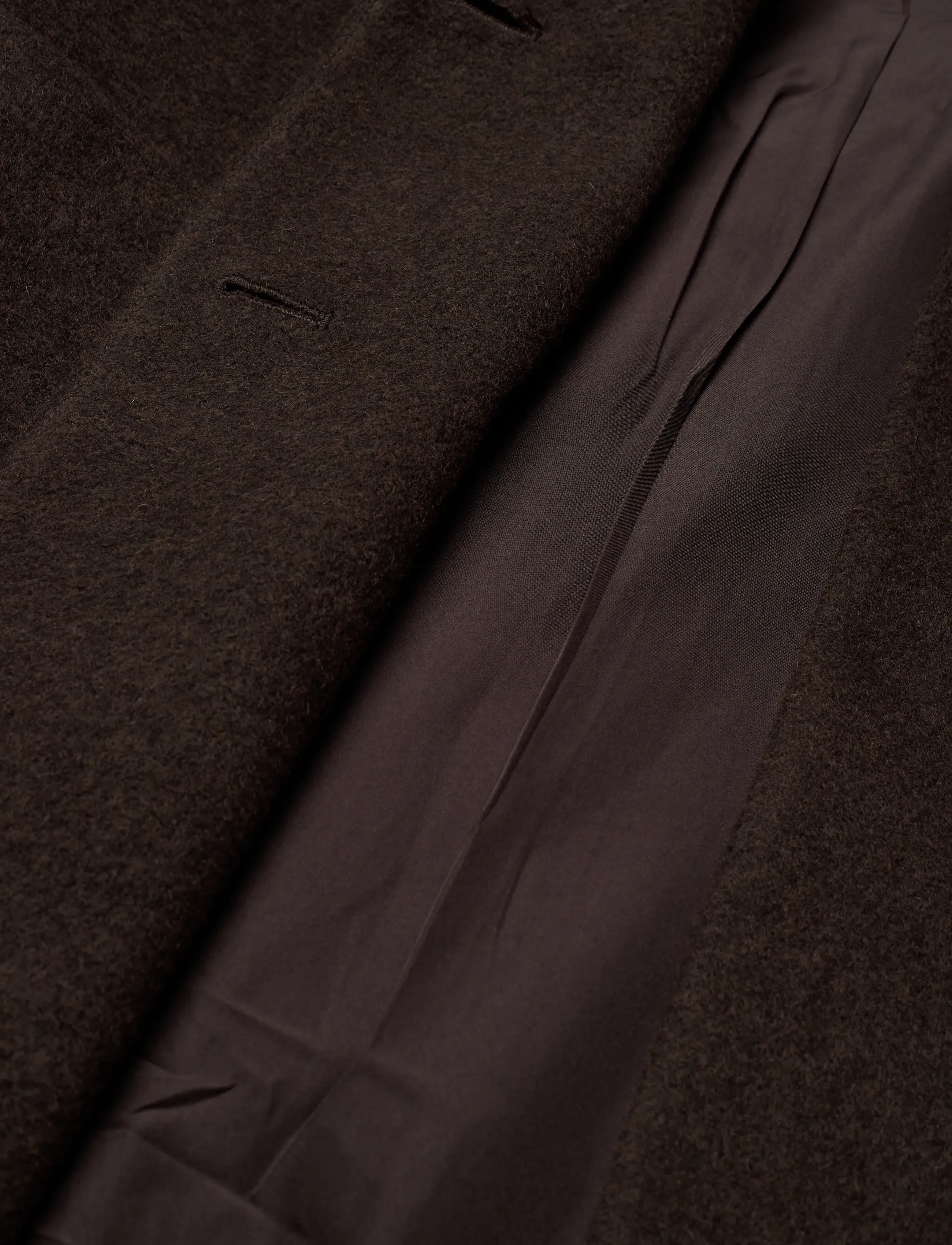 Monki - Wool coat - talvejoped - mole dark - 4