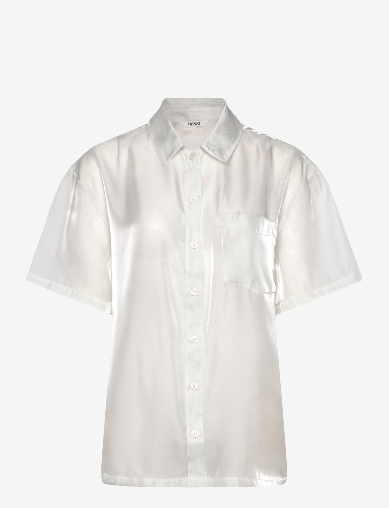 Monki - Short sleeved shirt - lühikeste varrukatega särgid - green dusty light - 0