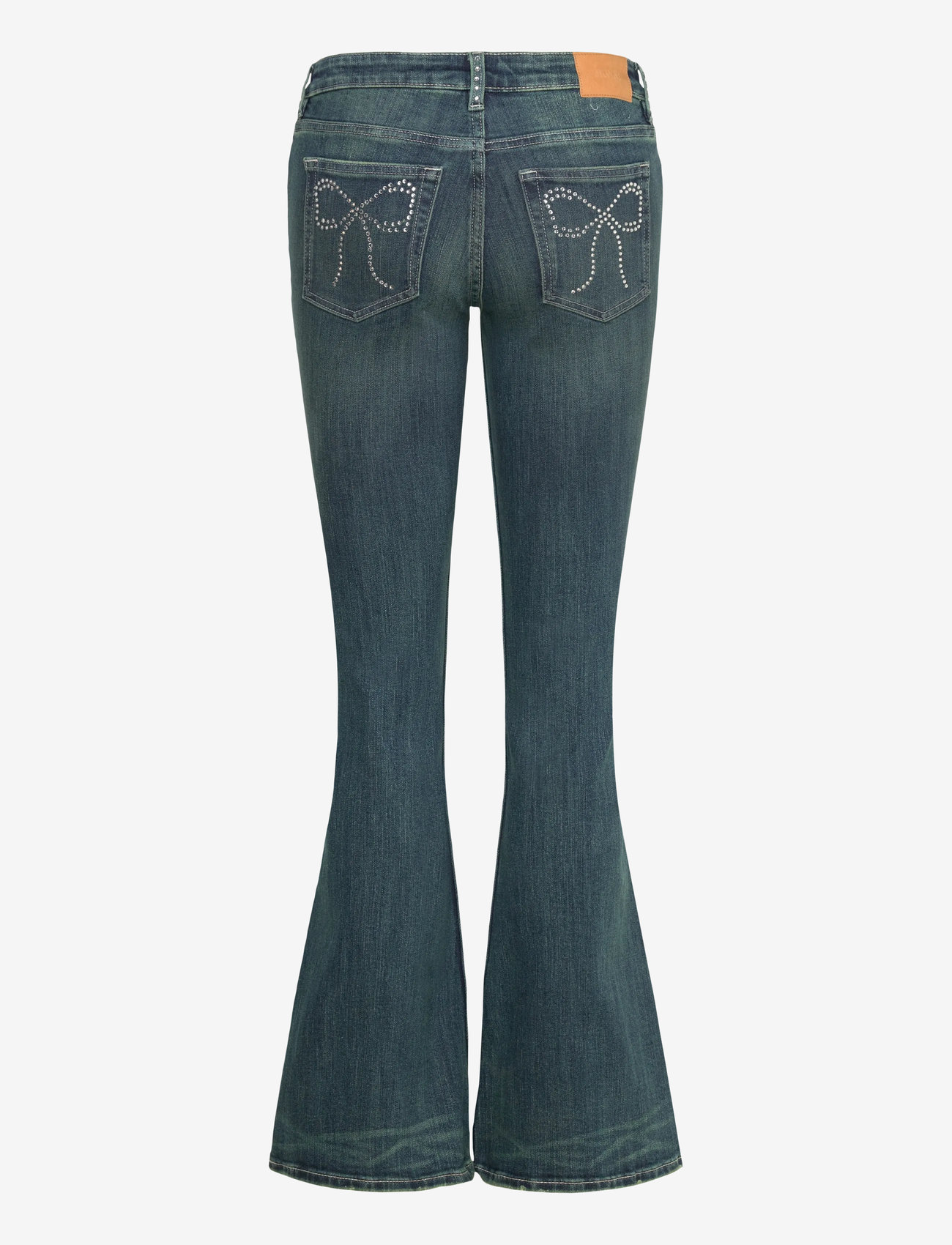 Monki - KATSUMI EMBELLISHED JEANS - flared jeans - denim blue dark - 1