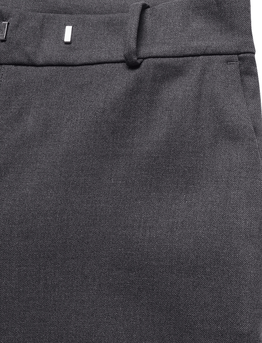 Monki - Low Rise Suiting Trousers - anzugshosen - grey dark - 2
