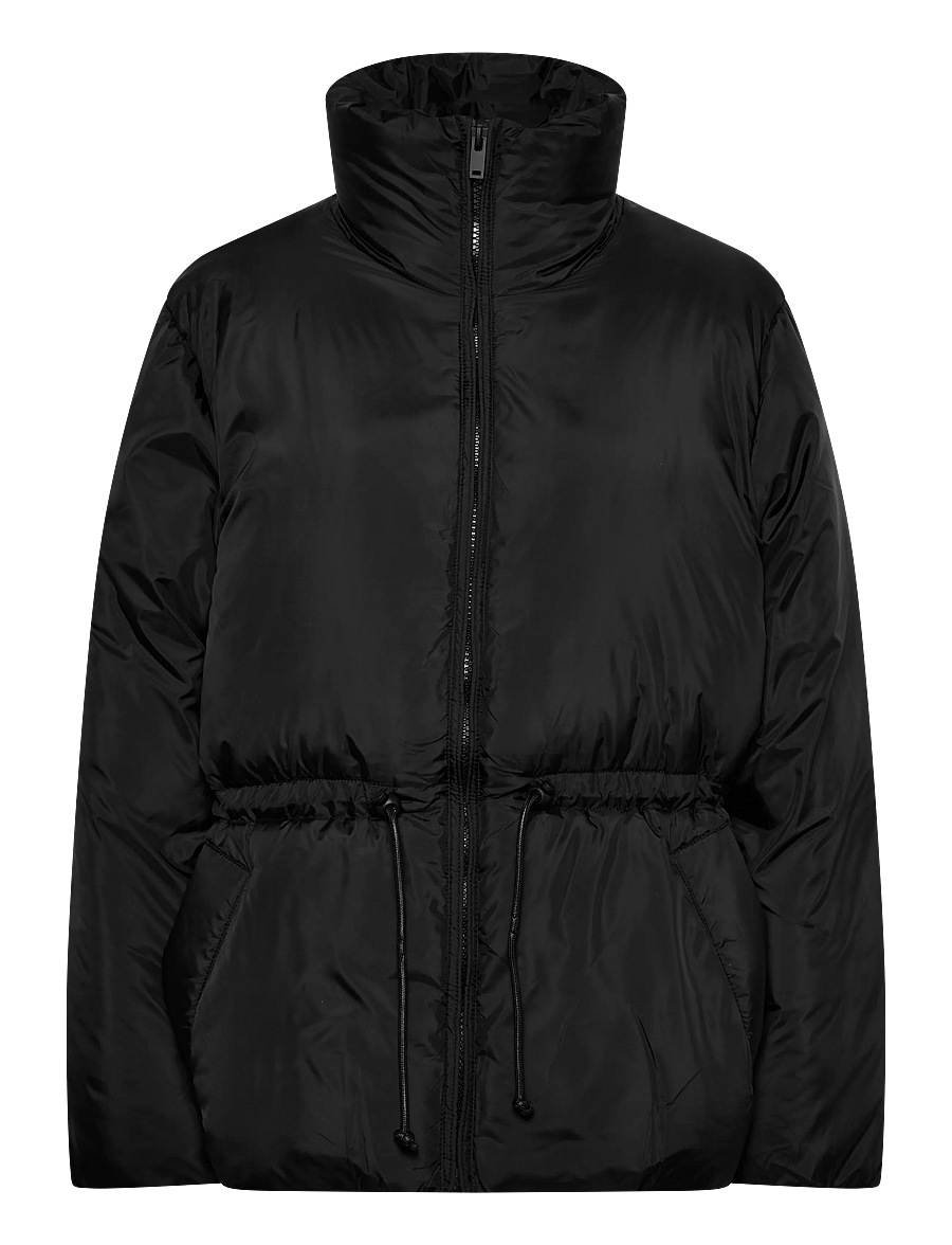 Monki - Chunky waist puffer jacket - vinterjakker - black dark - 0