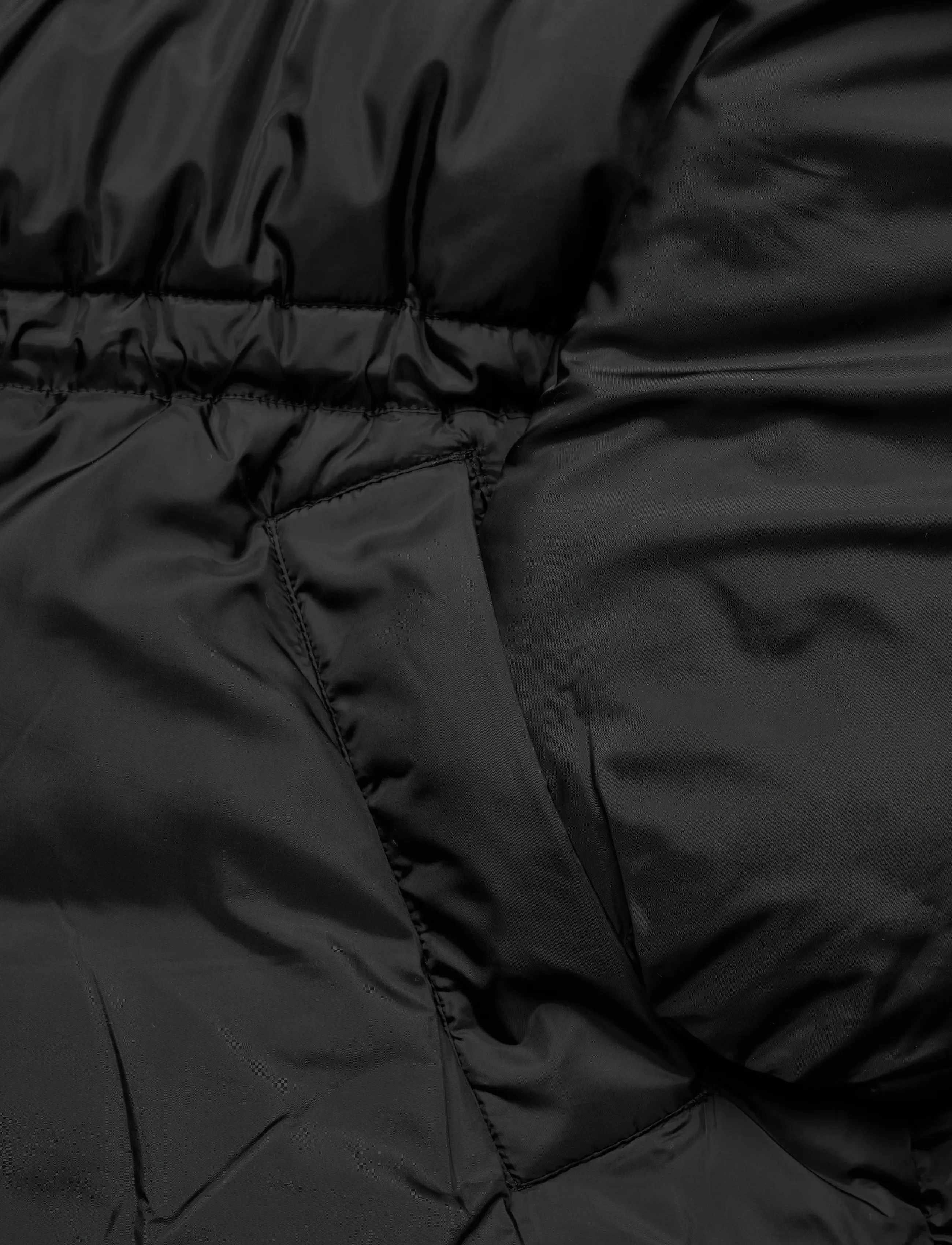 Monki - Chunky waist puffer jacket - winterjacken - black dark - 3