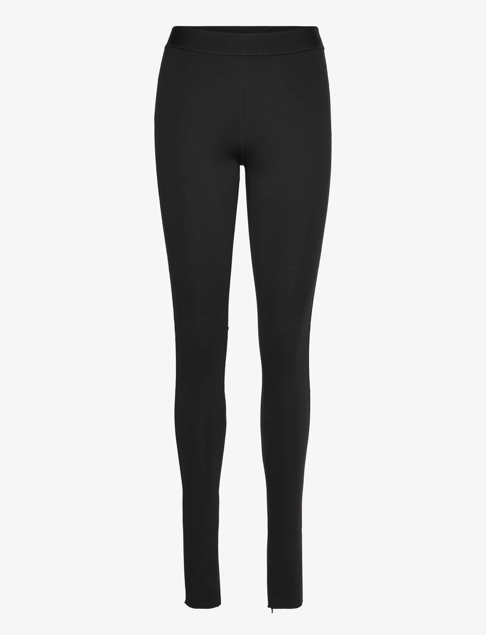 Monki - Zipped Stretchy Trousers - kitsa säärega püksid - black dark - 0