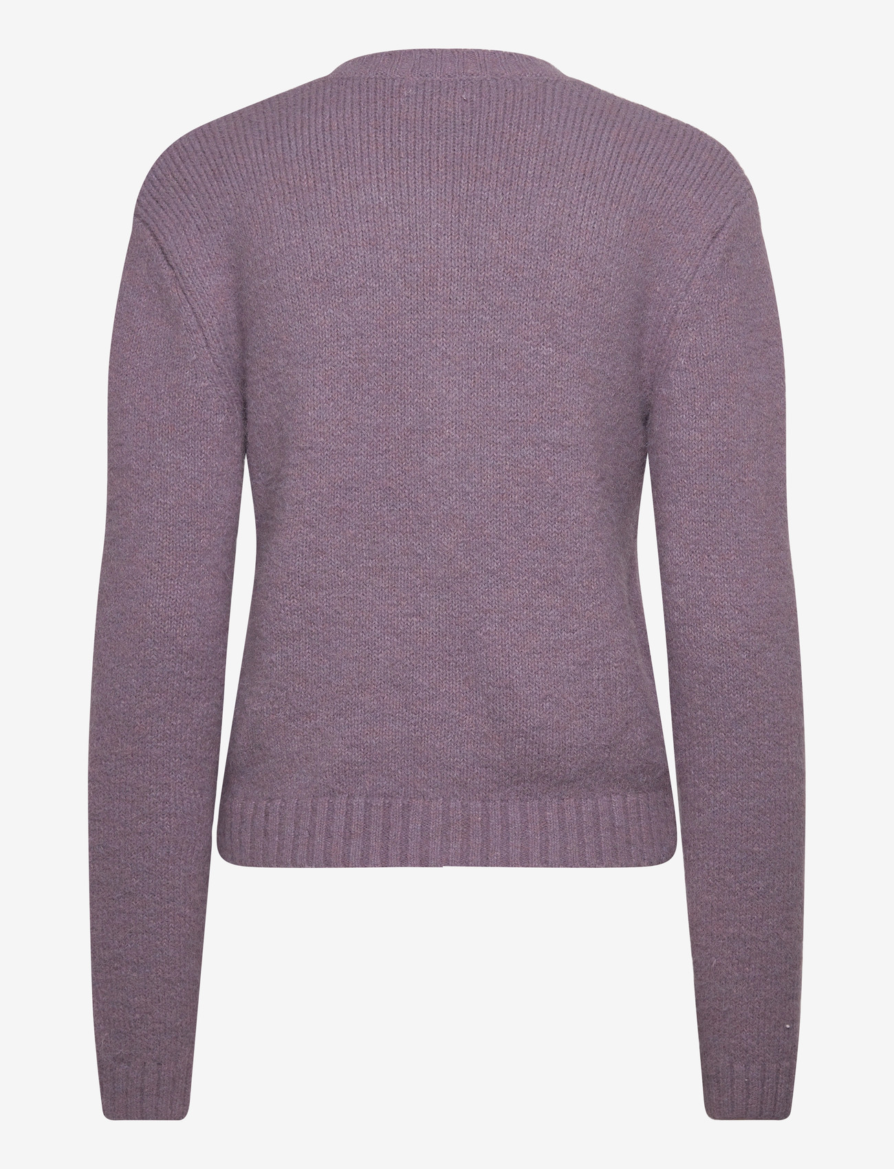 Monki - Brushed Knit Buttoned Cardigan - cardigans - lilac purple medium dusty - 1