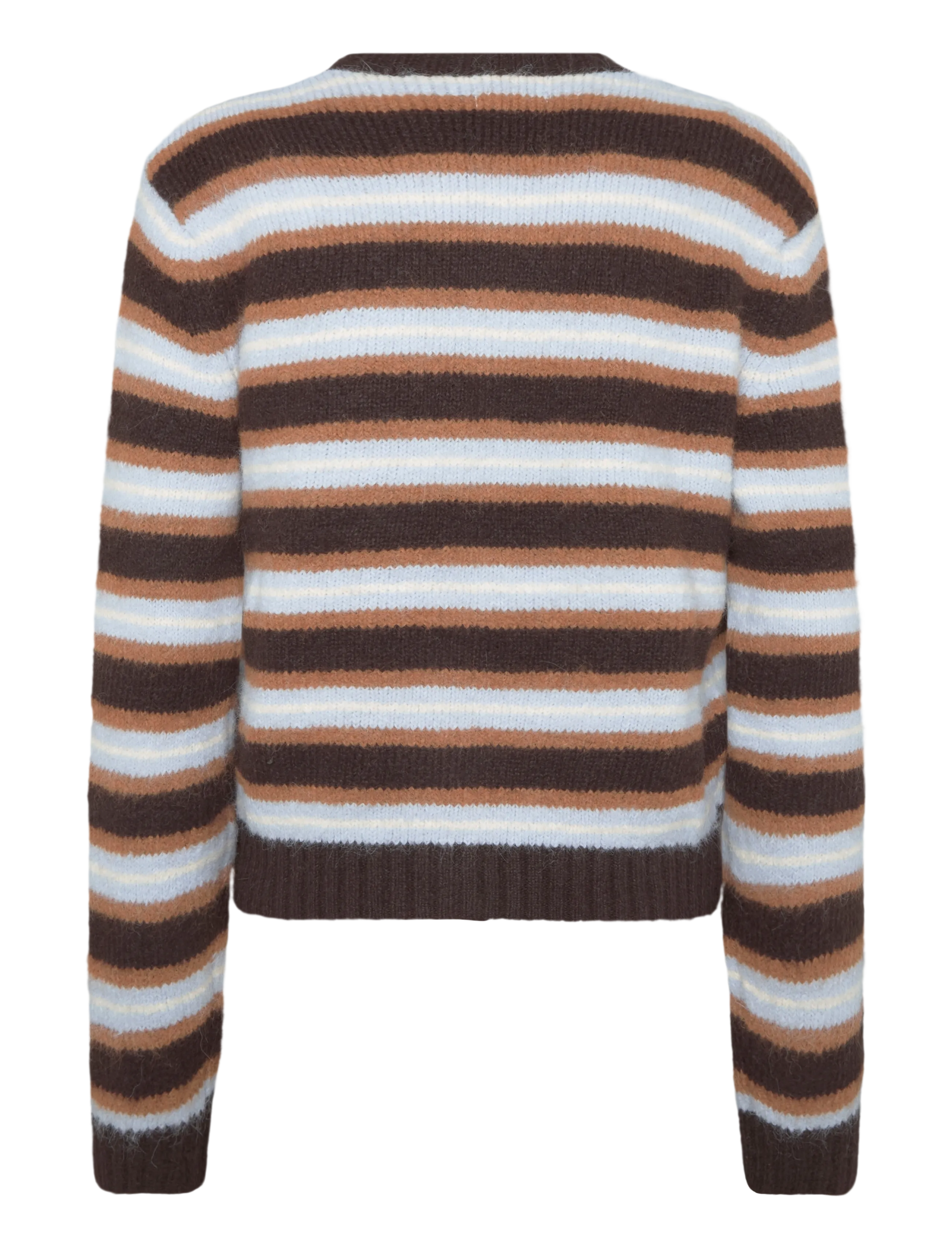 Monki - Brushed Knit Buttoned Cardigan - kardiganid - brown dark - 1