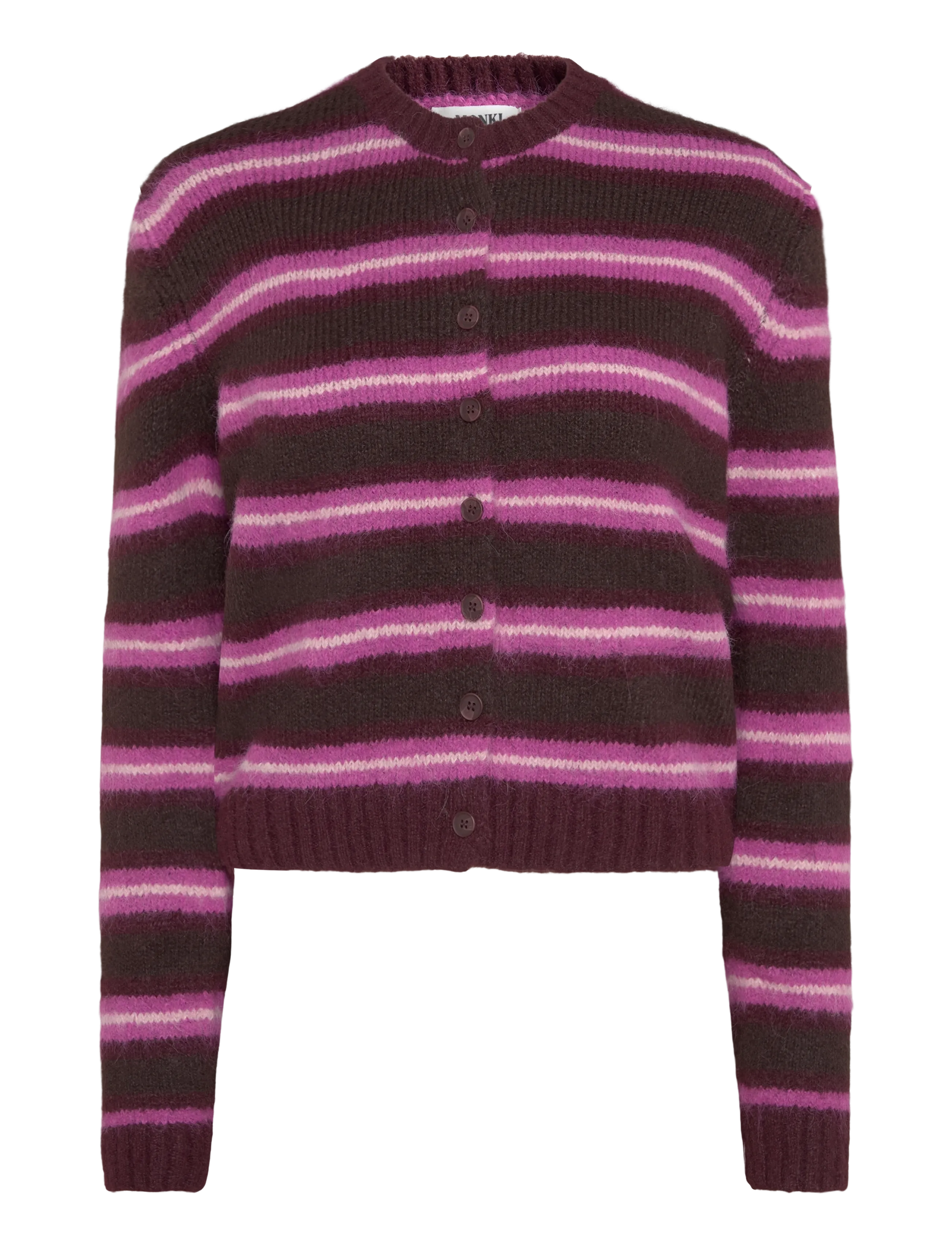 Brushed Knit Buttoned Cardigan