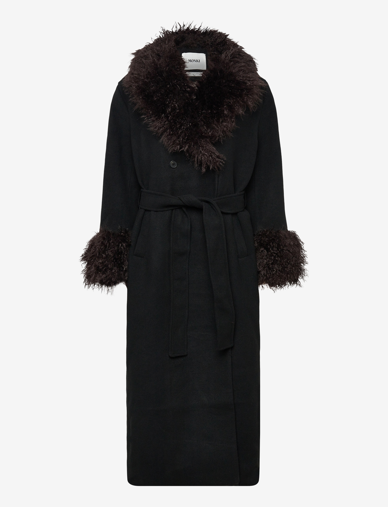 Monki - Maxi coat - lange jassen - black dark - 0