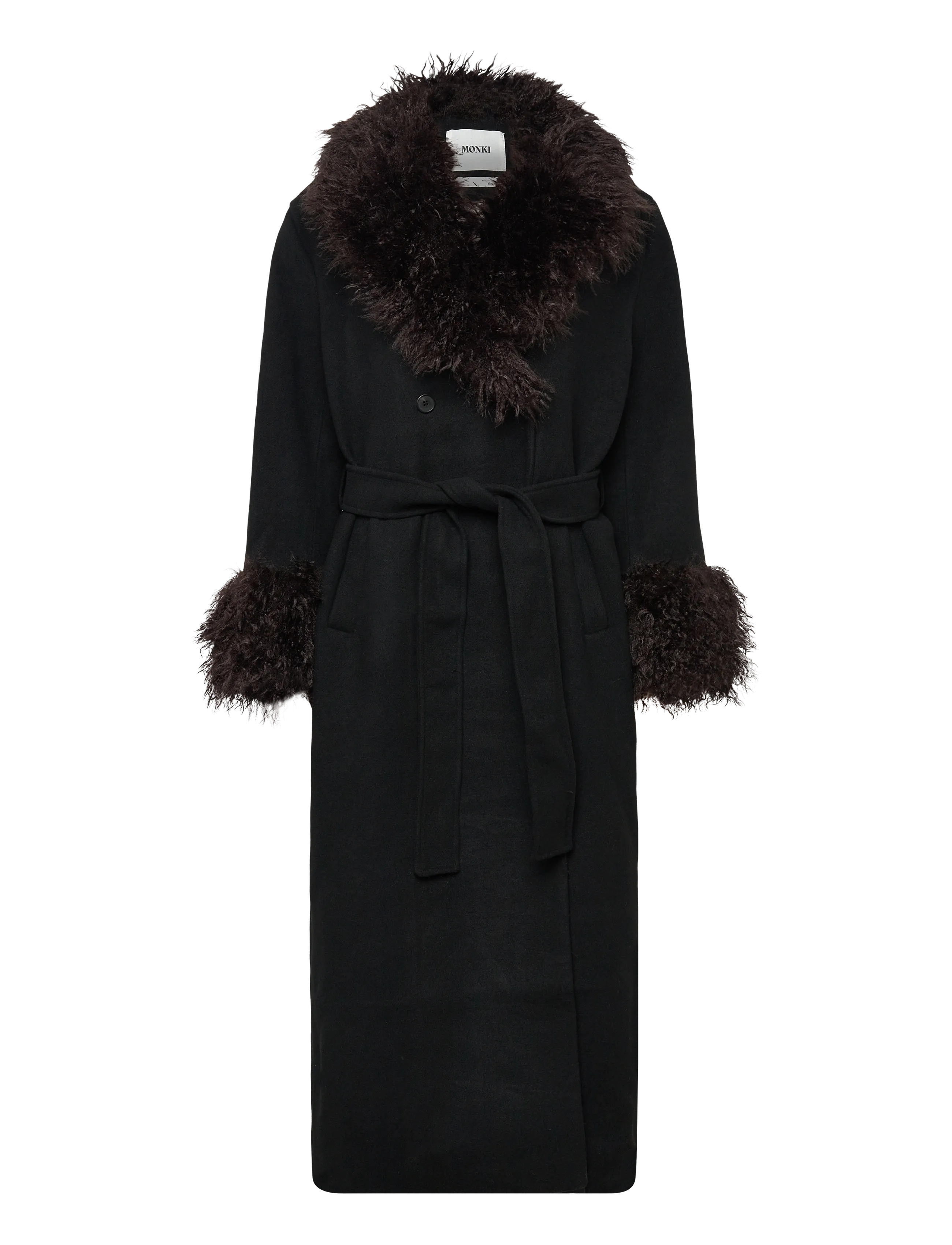 Maxi coat - BLACK DARK