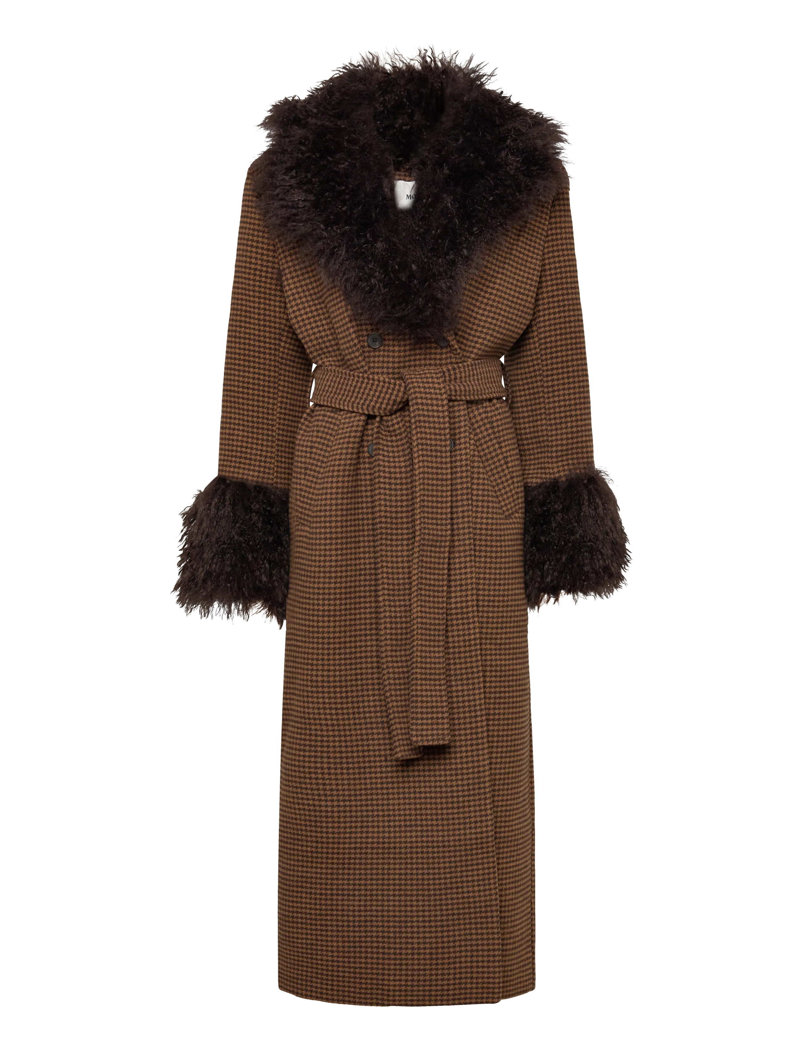 Maxi coat - BROWN MEDIUM DUSTY