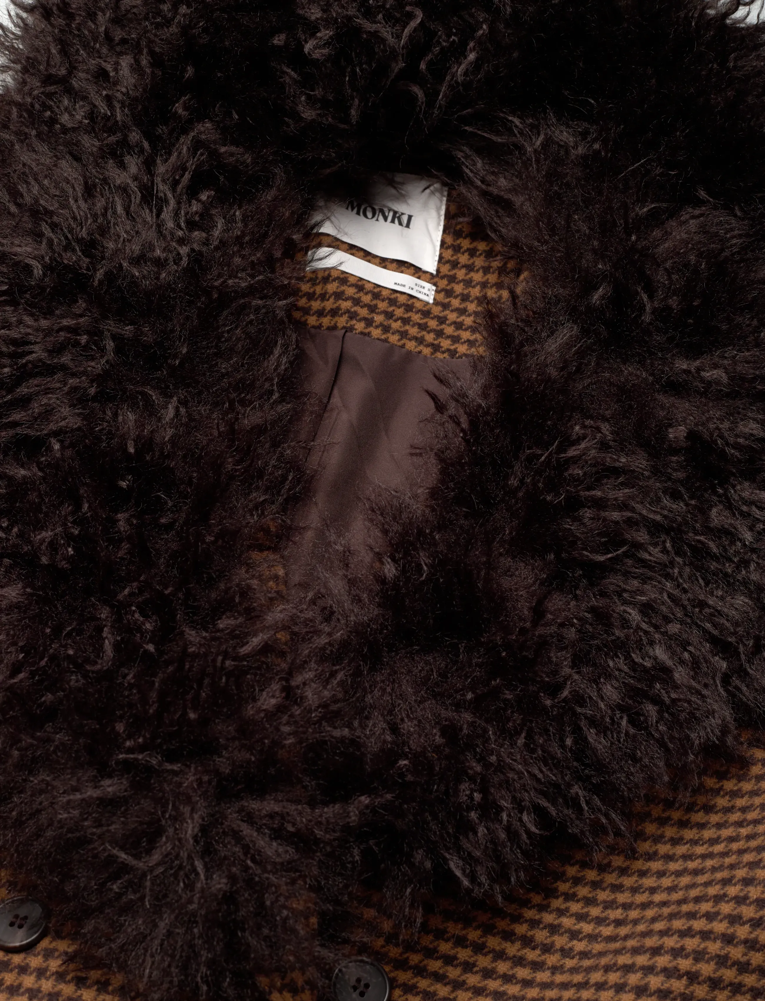 Monki - Maxi coat - pitkät takit - brown medium dusty - 2