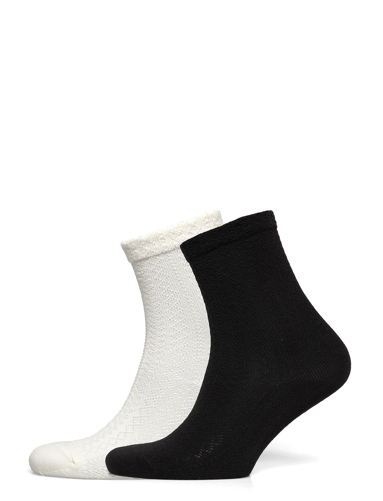 Monki - 2-Pack Pointelle Cotton Crew