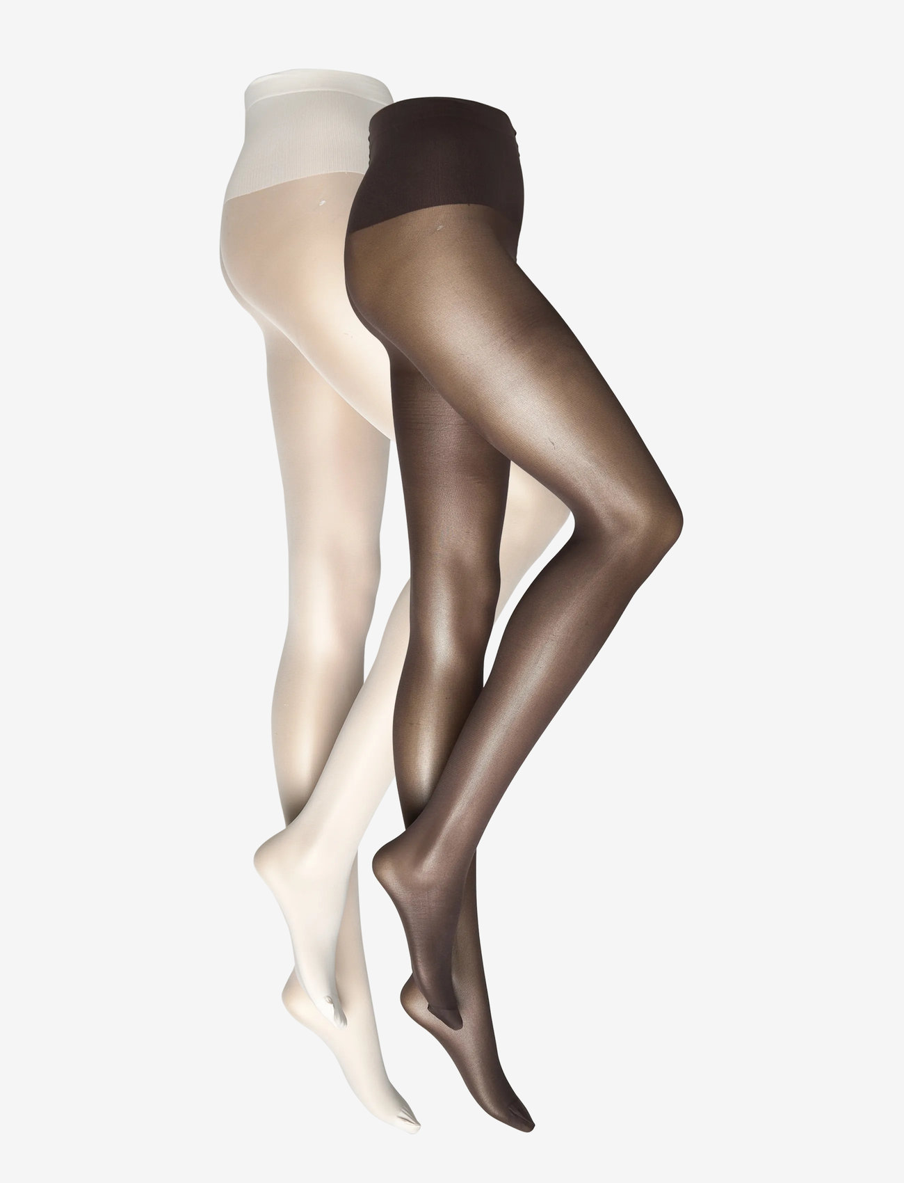 Monki - 2-pack Sheer 20 Den Tights - special occasions - white light - 0