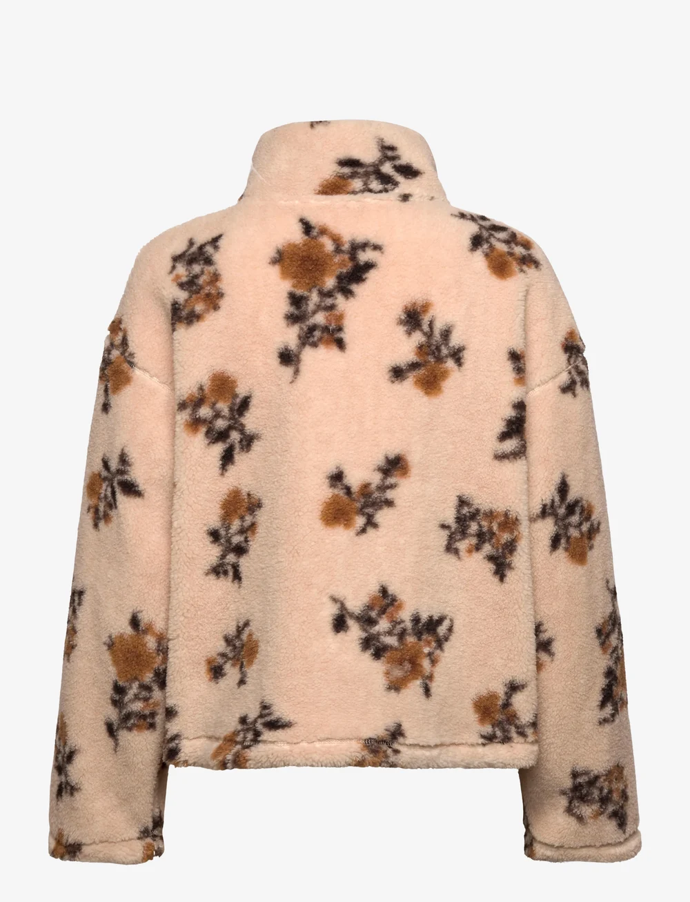 Monki - Pile Fleece Zip Jacket - fliisid ja vahekihina kantavad jakid - beige dusty light - 1