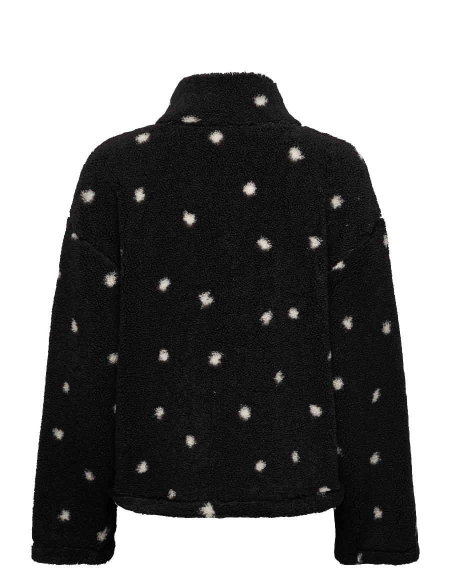 Monki - Pile Fleece Zip Jacket - fleece & mellanlager - black dark - 1