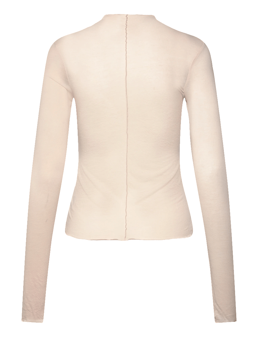 Monki - Slim turtleneck LS top - rullekraver - beige dusty light - 1