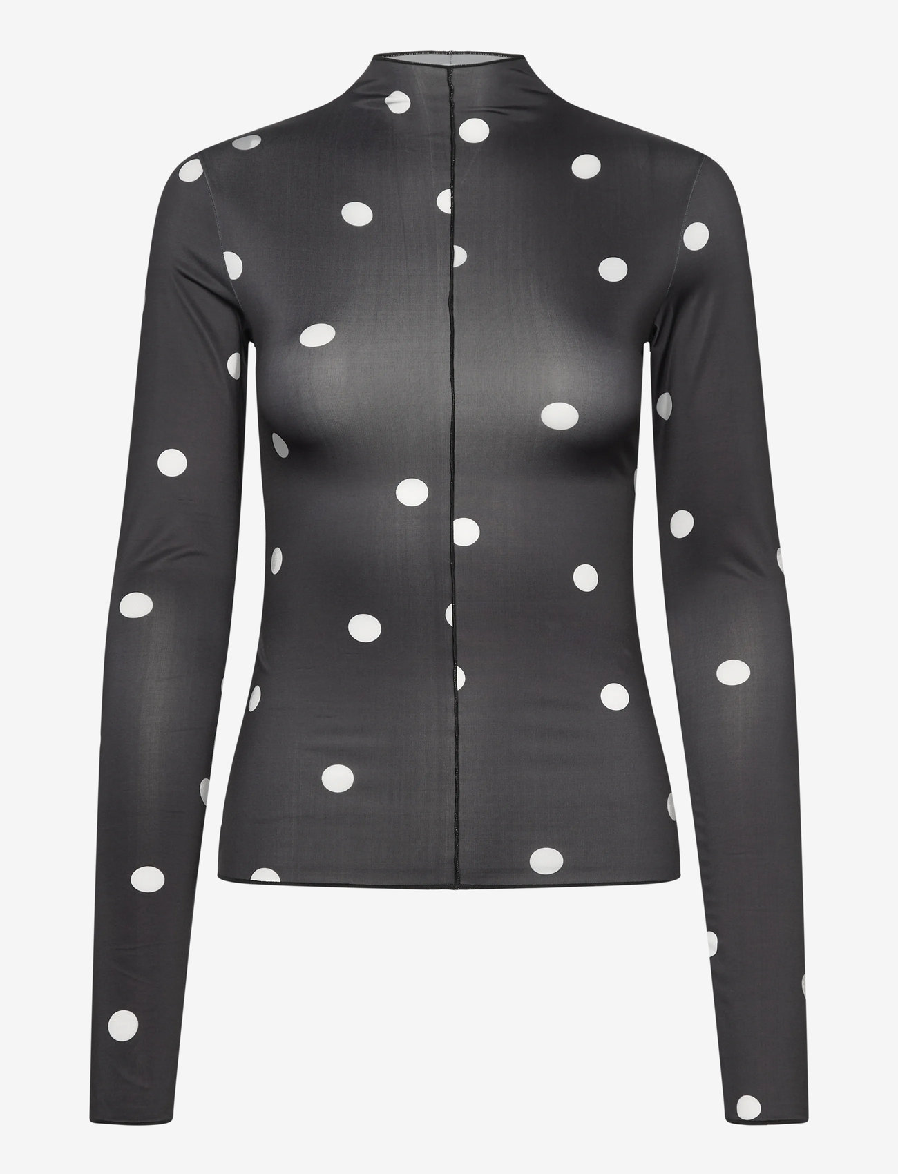 Monki - Slim turtleneck LS top - rollkragenpullover - black dark - 0