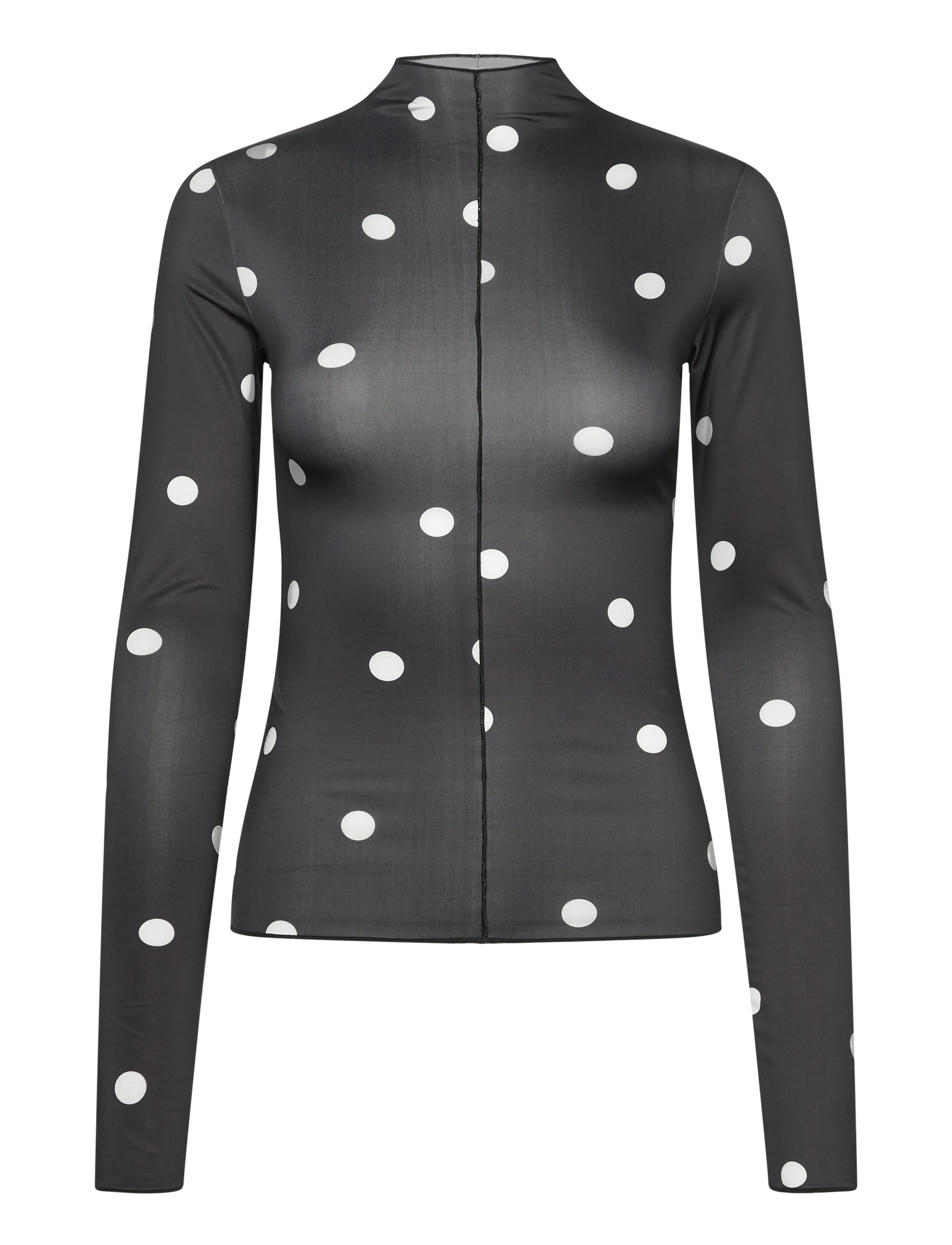 Monki Slim turtleneck LS top - Rullekraver - BLACK DARK / black