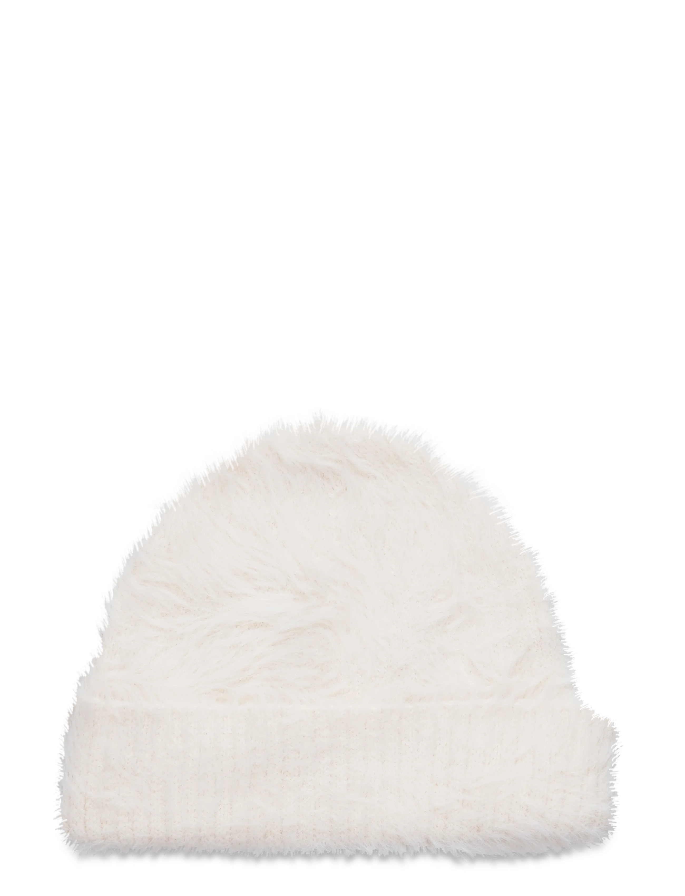 Monki Hairy hat - Accessoarer - WHITE LIGHT / white