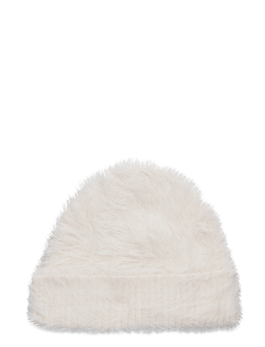 Monki - Hairy hat - mützen - white light - 1
