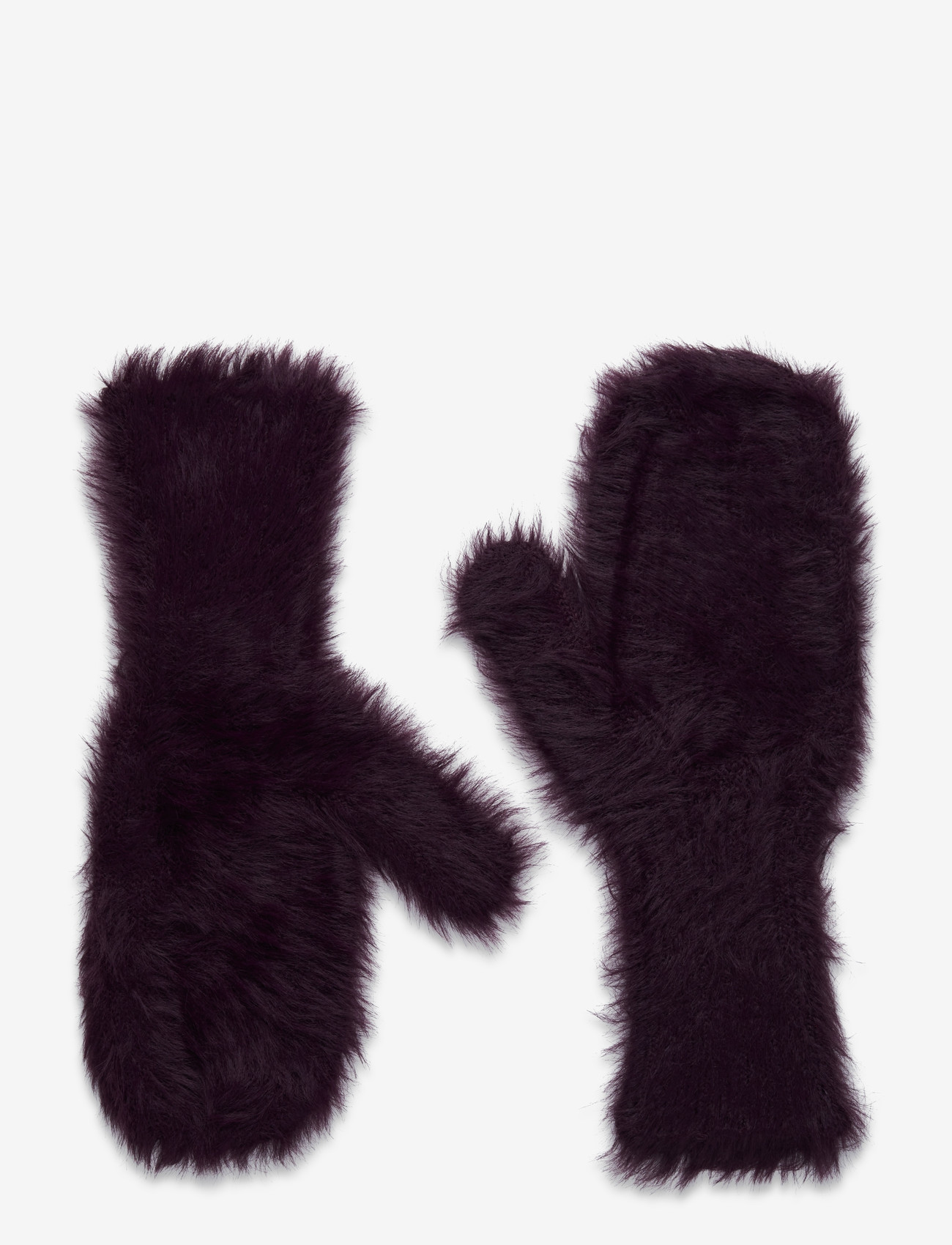 Monki - Hairy mittens - mittens - lilac purple dark - 0
