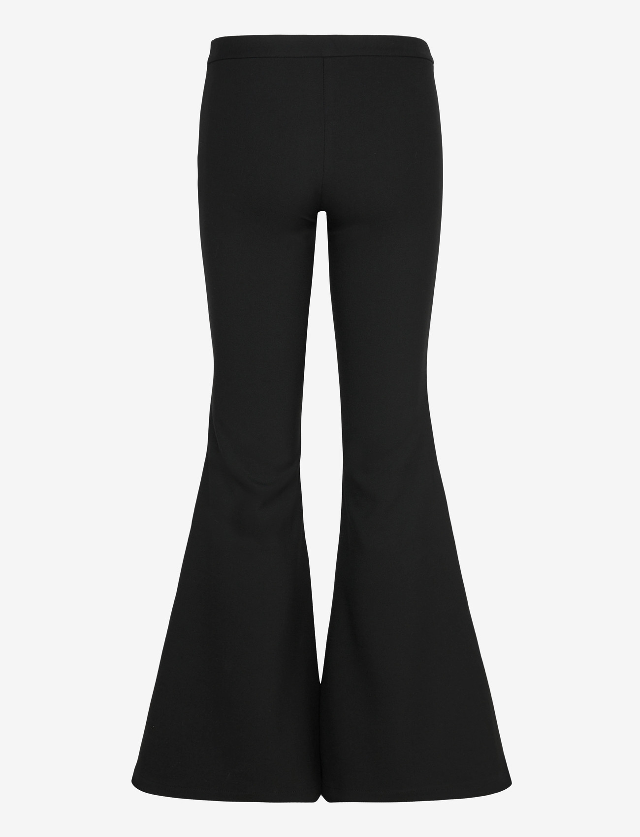 Monki - Low-Rise Flared Trousers - utsvängda byxor - black dark - 2