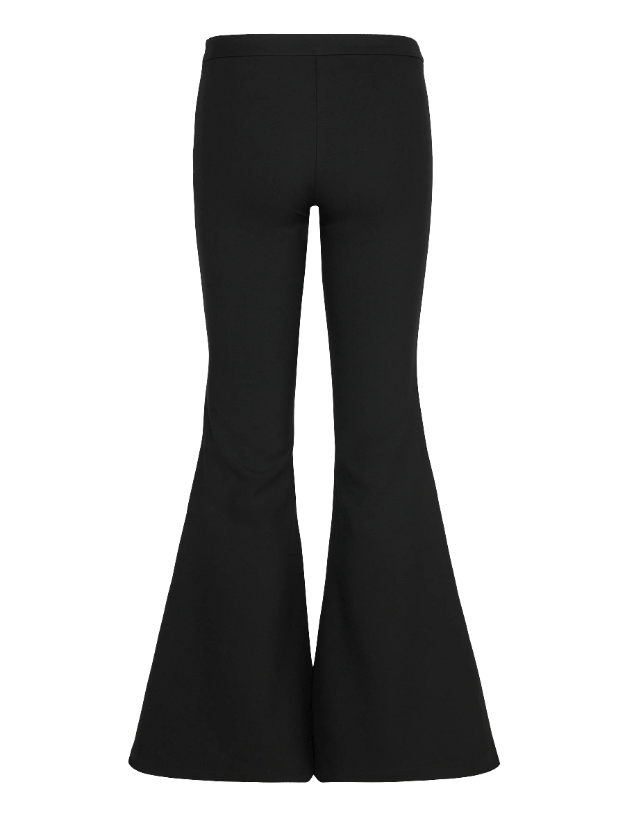 Monki - Low-Rise Flared Trousers - flared broeken - black dark - 2