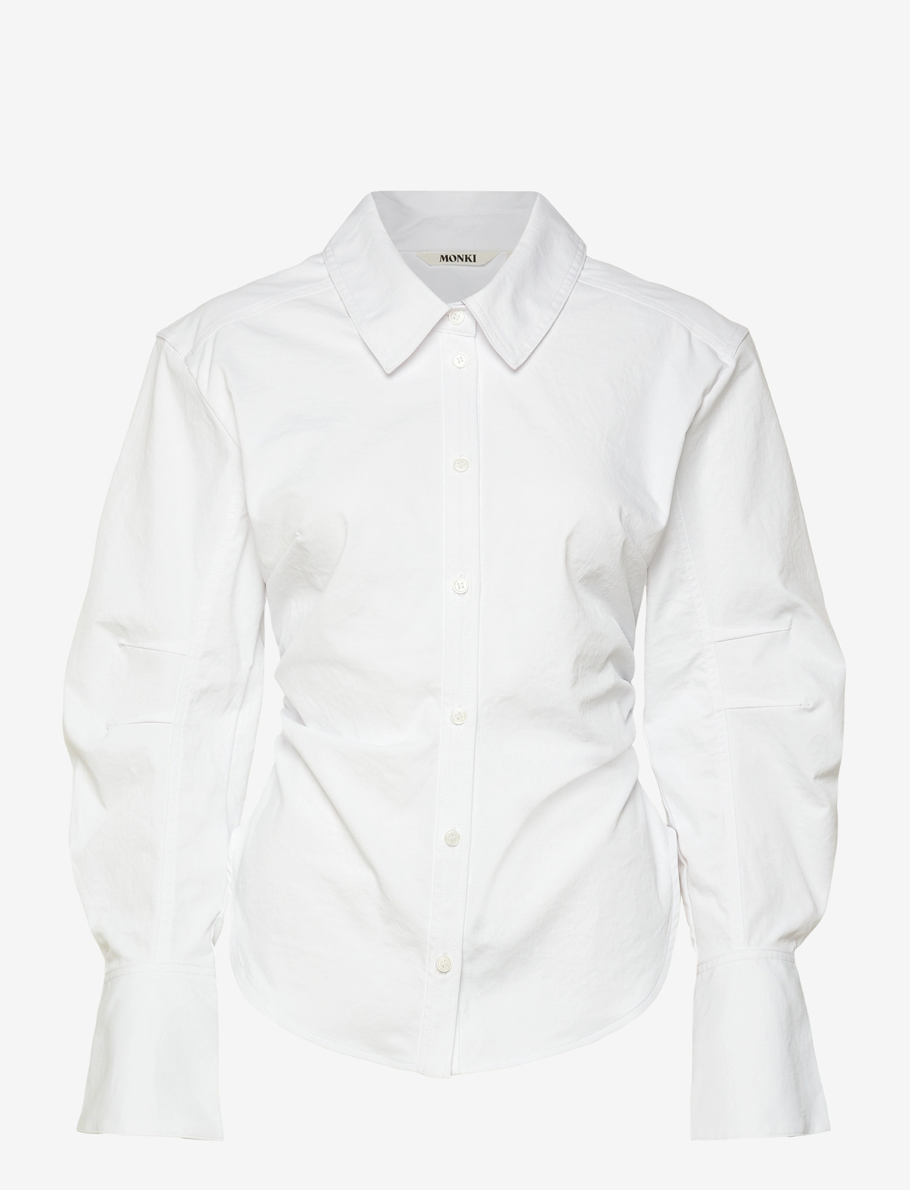 Monki - Button up shirt - langærmede skjorter - white light - 0
