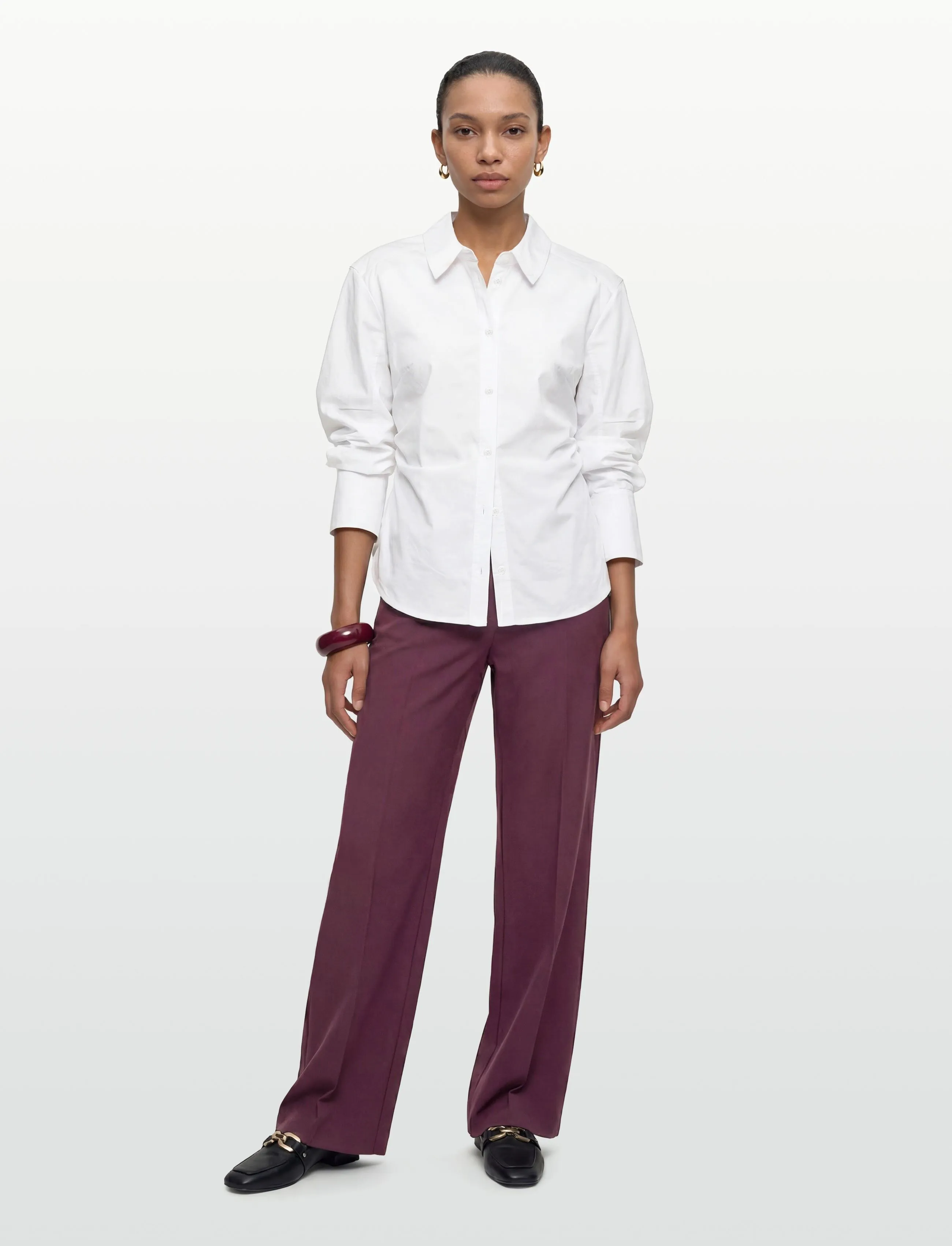 Monki Button up shirt - Hemden - WHITE LIGHT / white