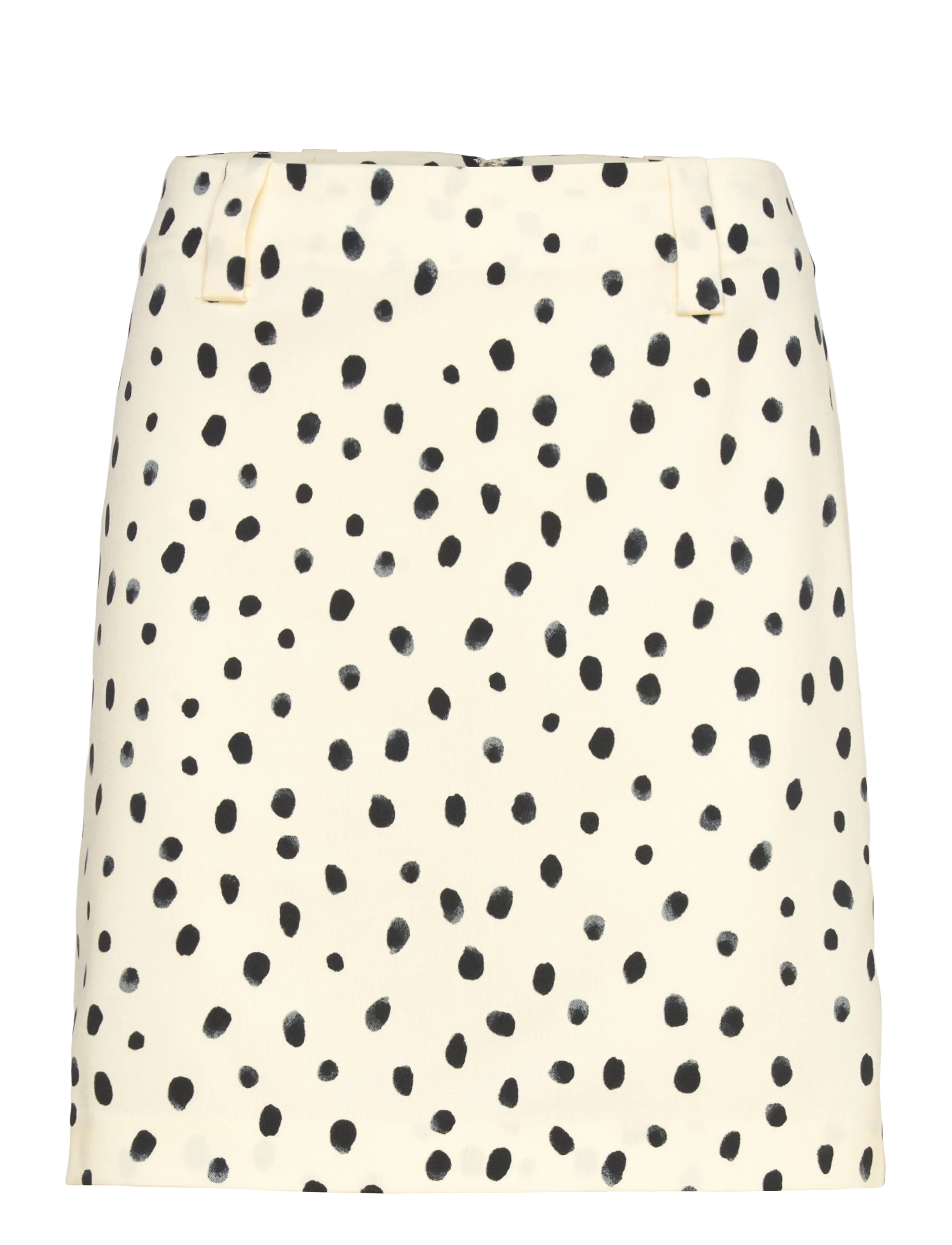 Monki Low Rise Midi Skirt - Transitional Layering - YELLOW DUSTY LIGHT / cream