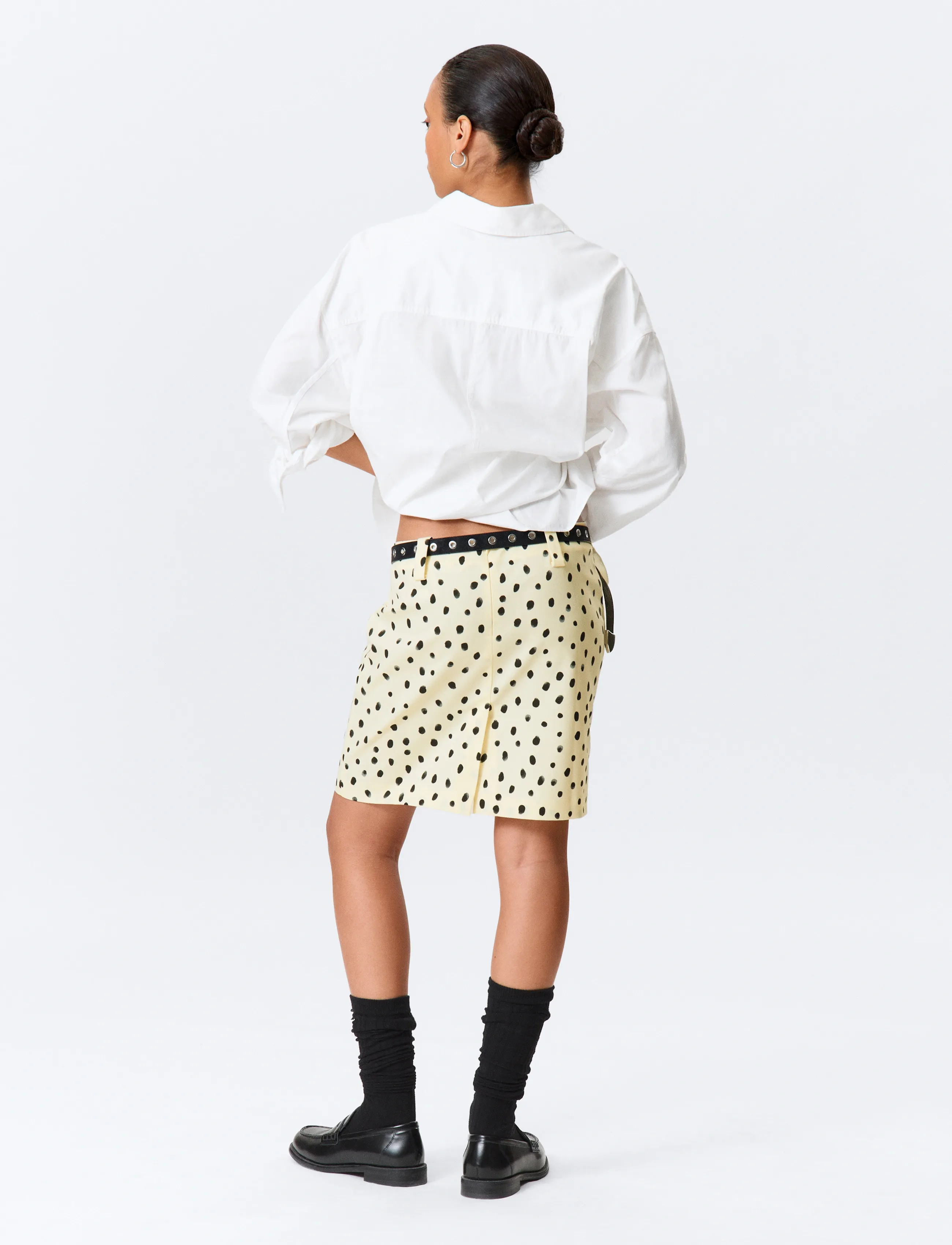 Monki - Low Rise Midi Skirt - midi skjørt - yellow dusty light - 3