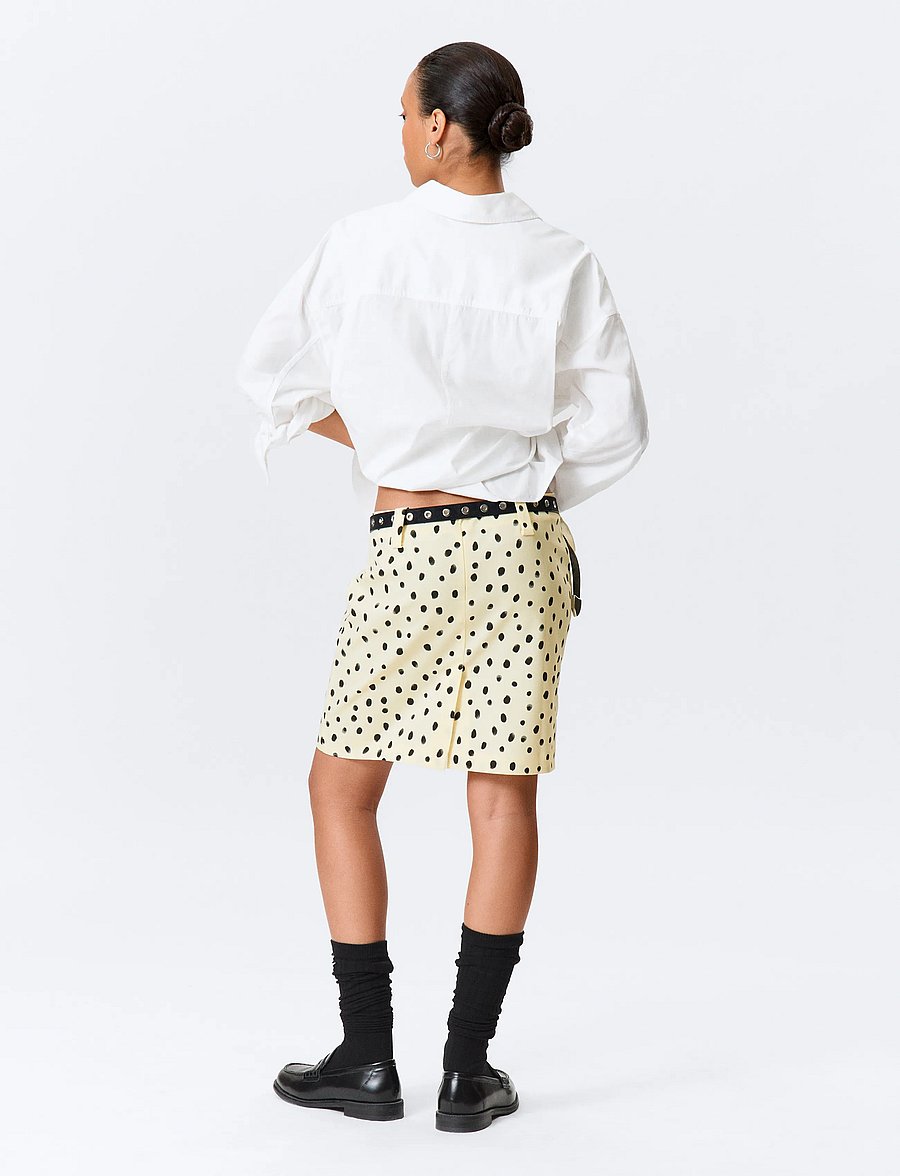 Monki - Low Rise Midi Skirt - midi-röcke - yellow dusty light - 3