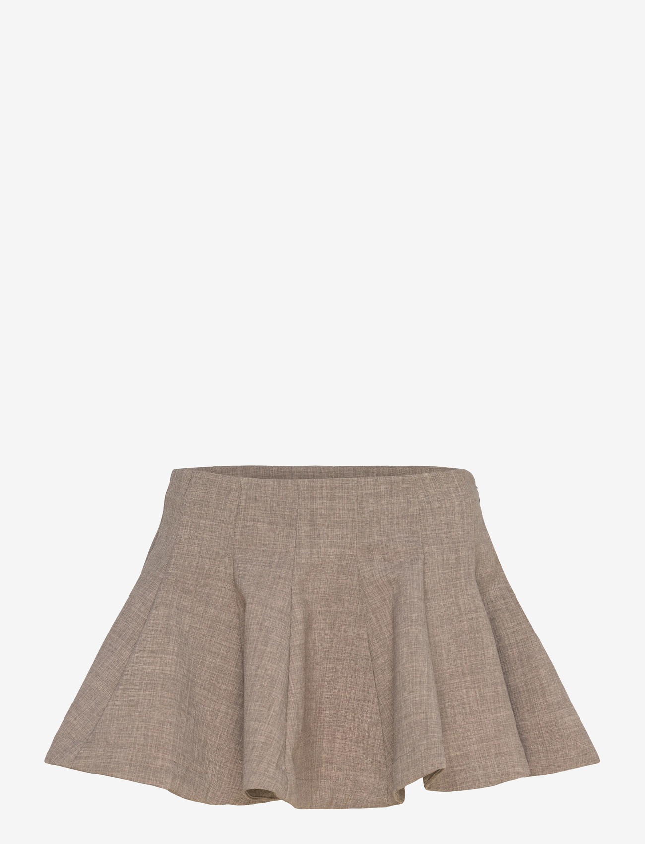 Monki - Flared Mini Tutu Skirt - plisserade kjolar - beige medium dusty - 1