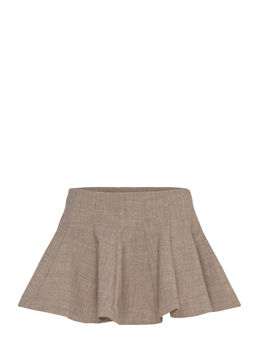 Monki - Flared Mini Tutu Skirt - faltenröcke - beige medium dusty - 1