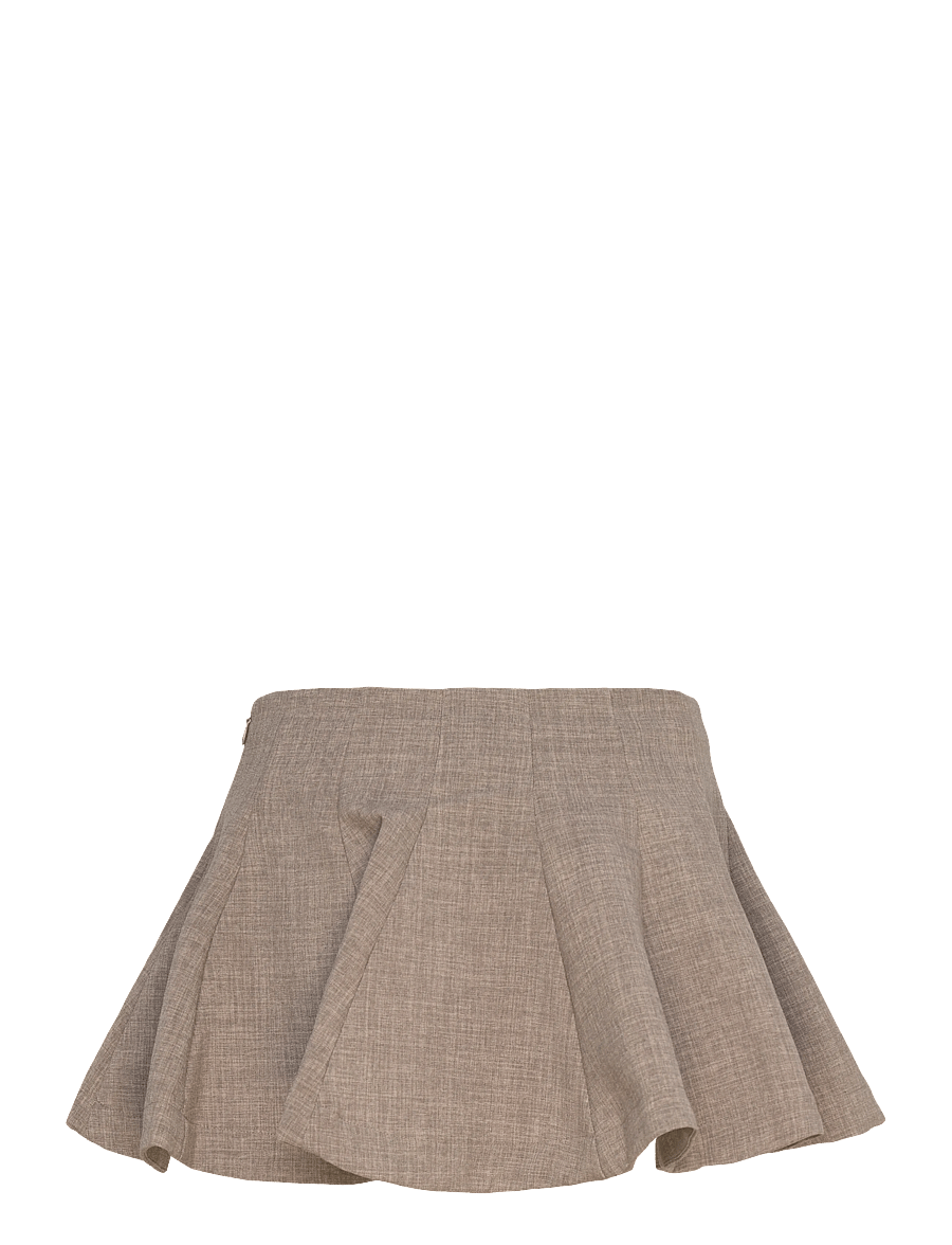 Monki - Flared Mini Tutu Skirt - faltenröcke - beige medium dusty - 2