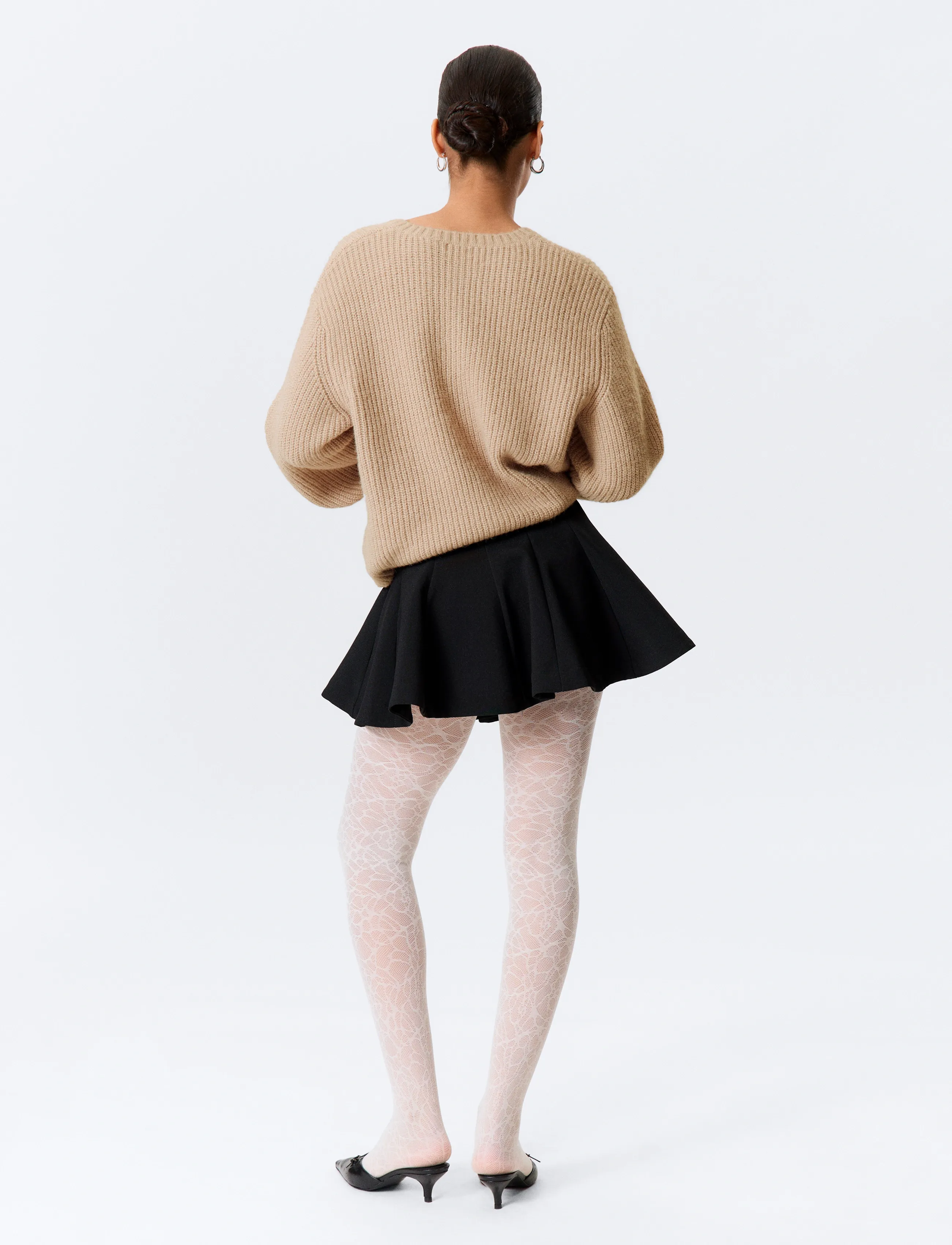 Monki - Flared Mini Tutu Skirt - plisserade kjolar - black dark - 3