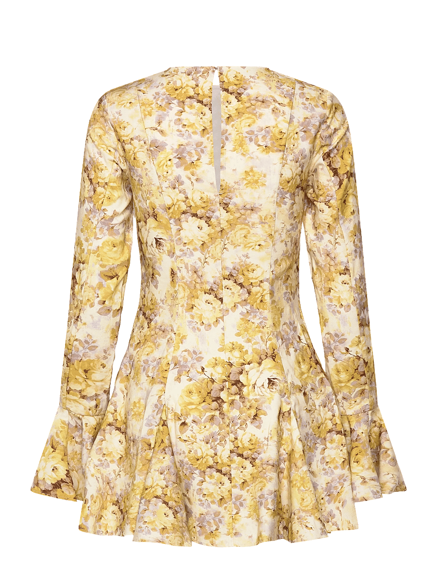 Monki - Flounce dress - sommerkjoler - yellow dusty light - 2