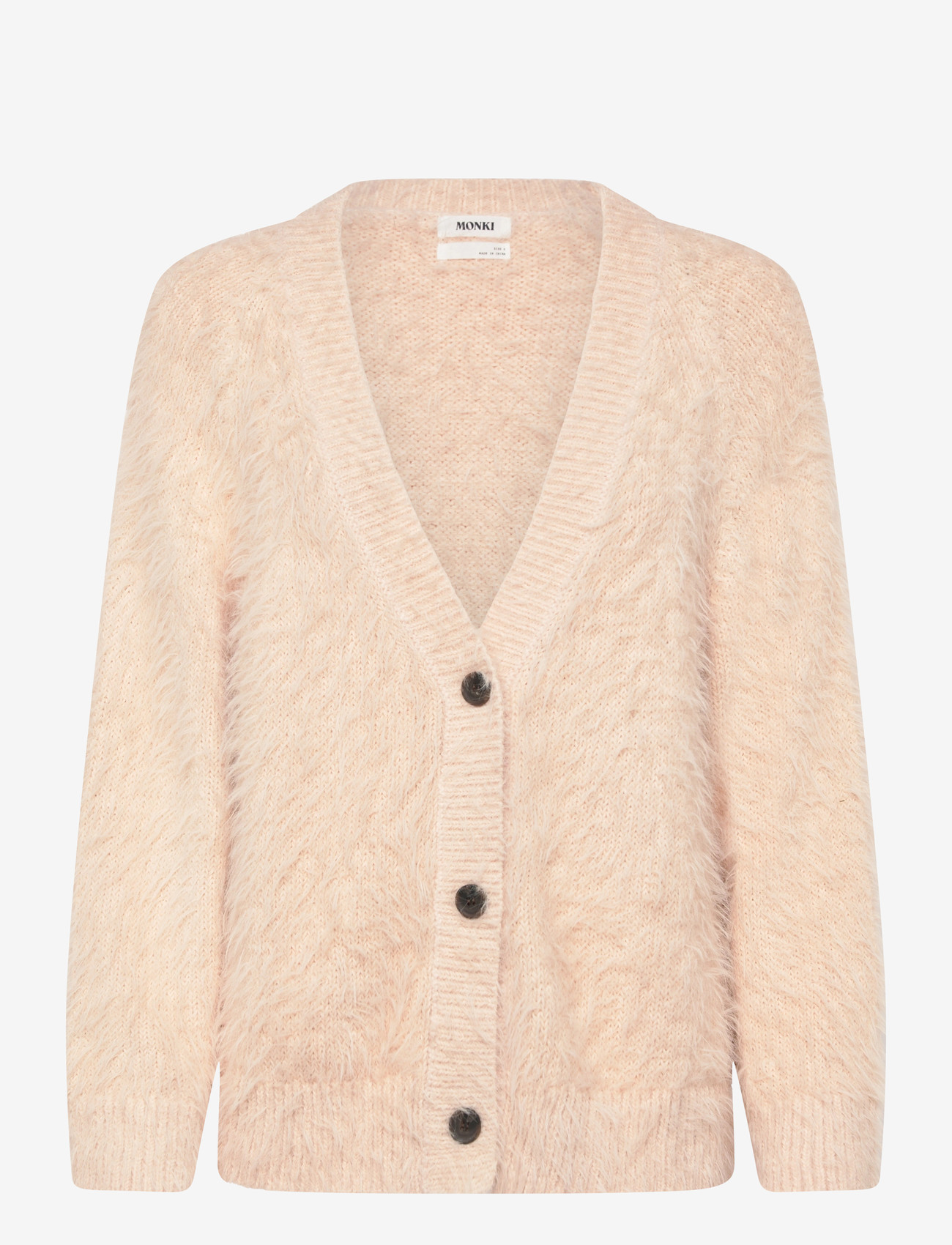 Monki - Boxy cardigan - koftor - beige dusty light - 0