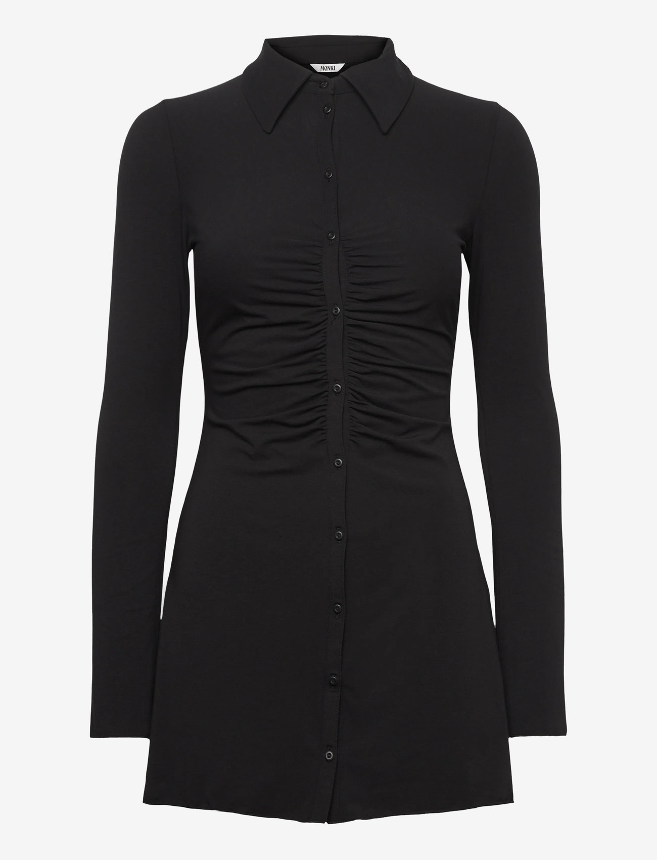 Monki - Longsleeve shirt dress - shirt dresses - black dark - 0