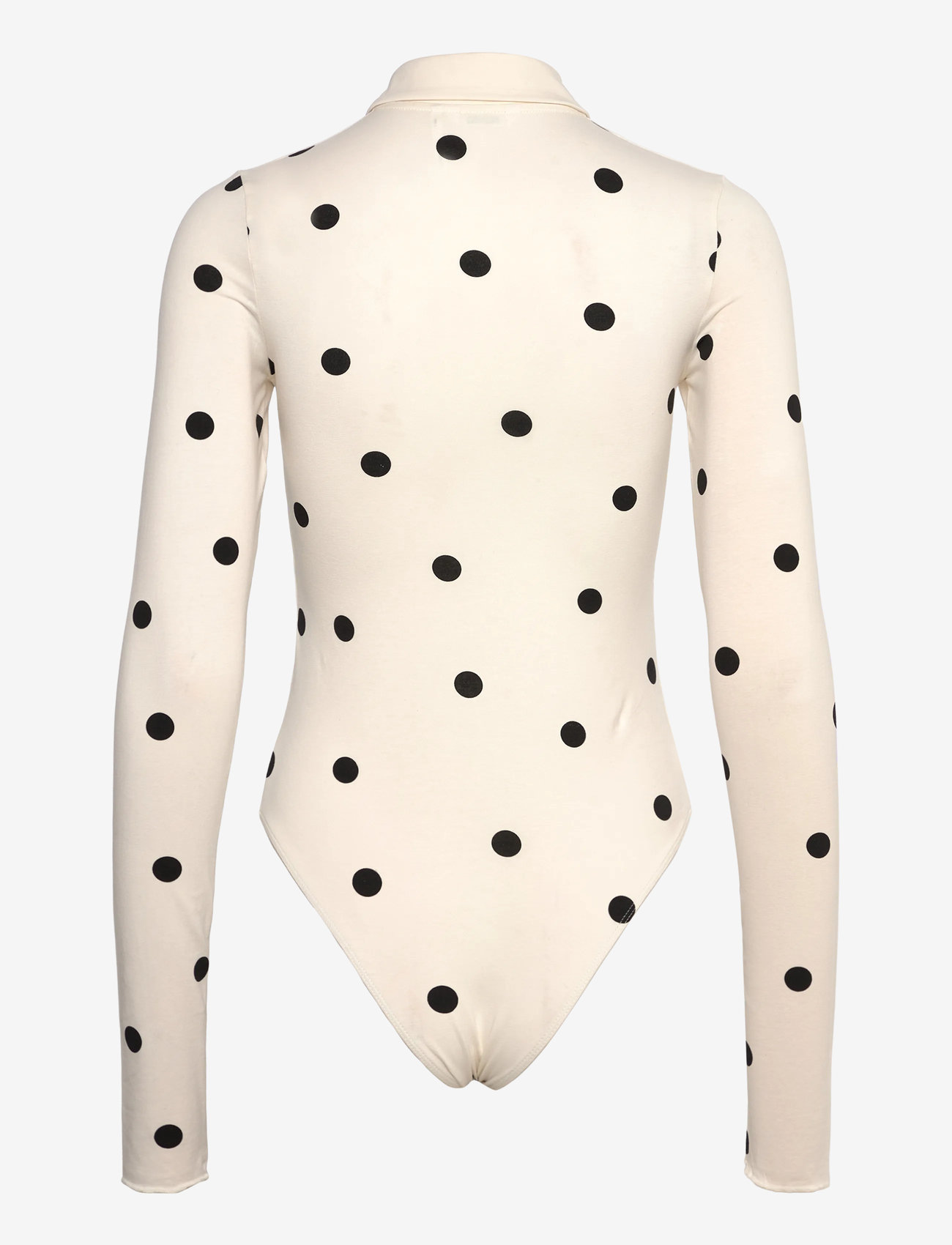 Monki - Slim Fit Polo Bodysuit - bodies - white light - 1