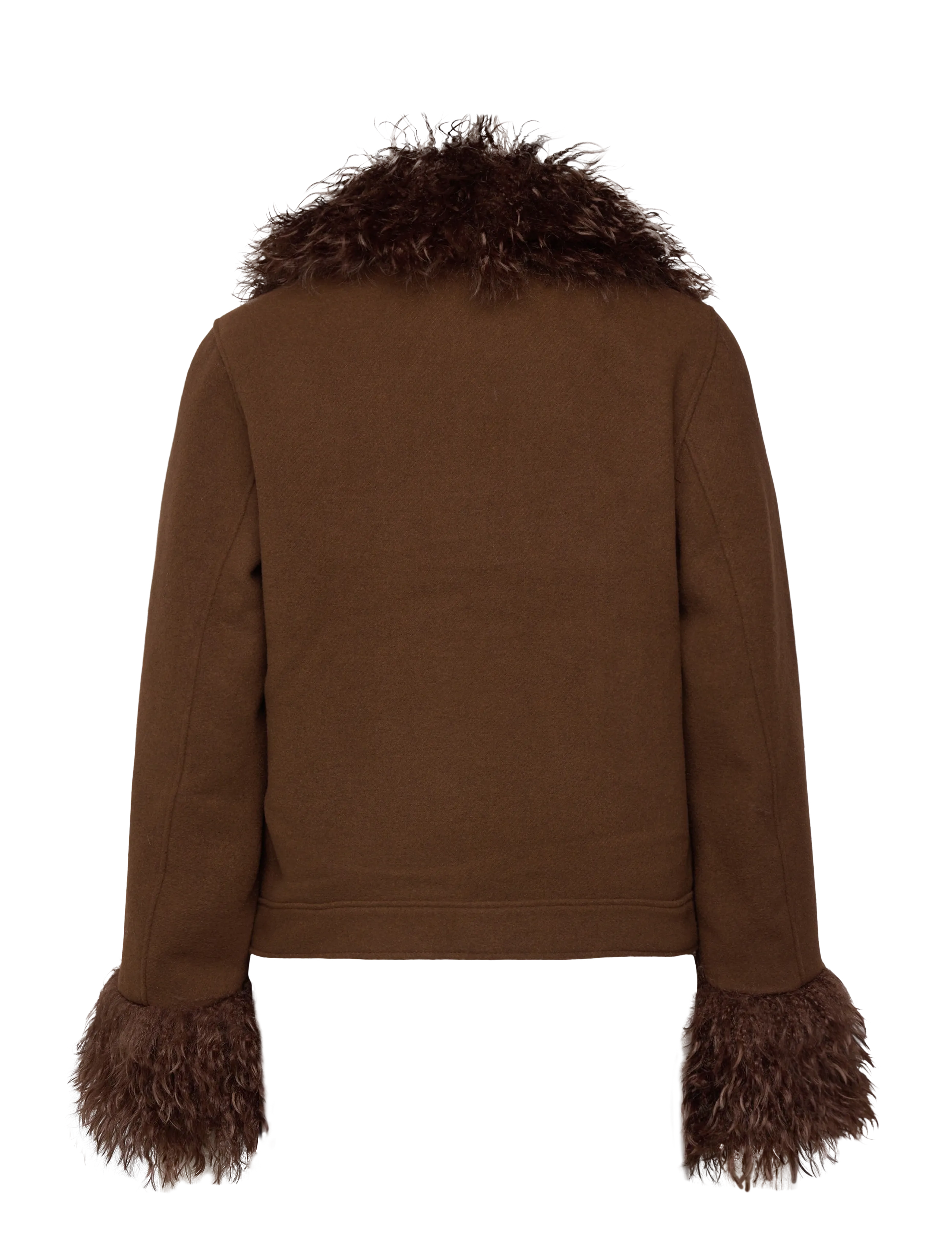 Monki - Hoodie jacket - vinterjackor - brown dark - 1